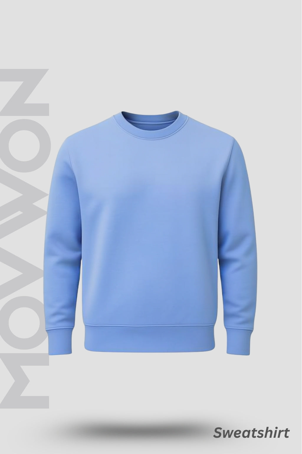 Plain Solid Sweatshirt - Lite Blue
