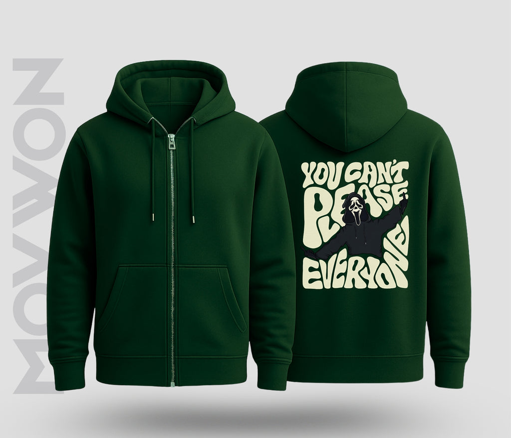 Ghost Vibes Relaxed Hoodie Bottel Green