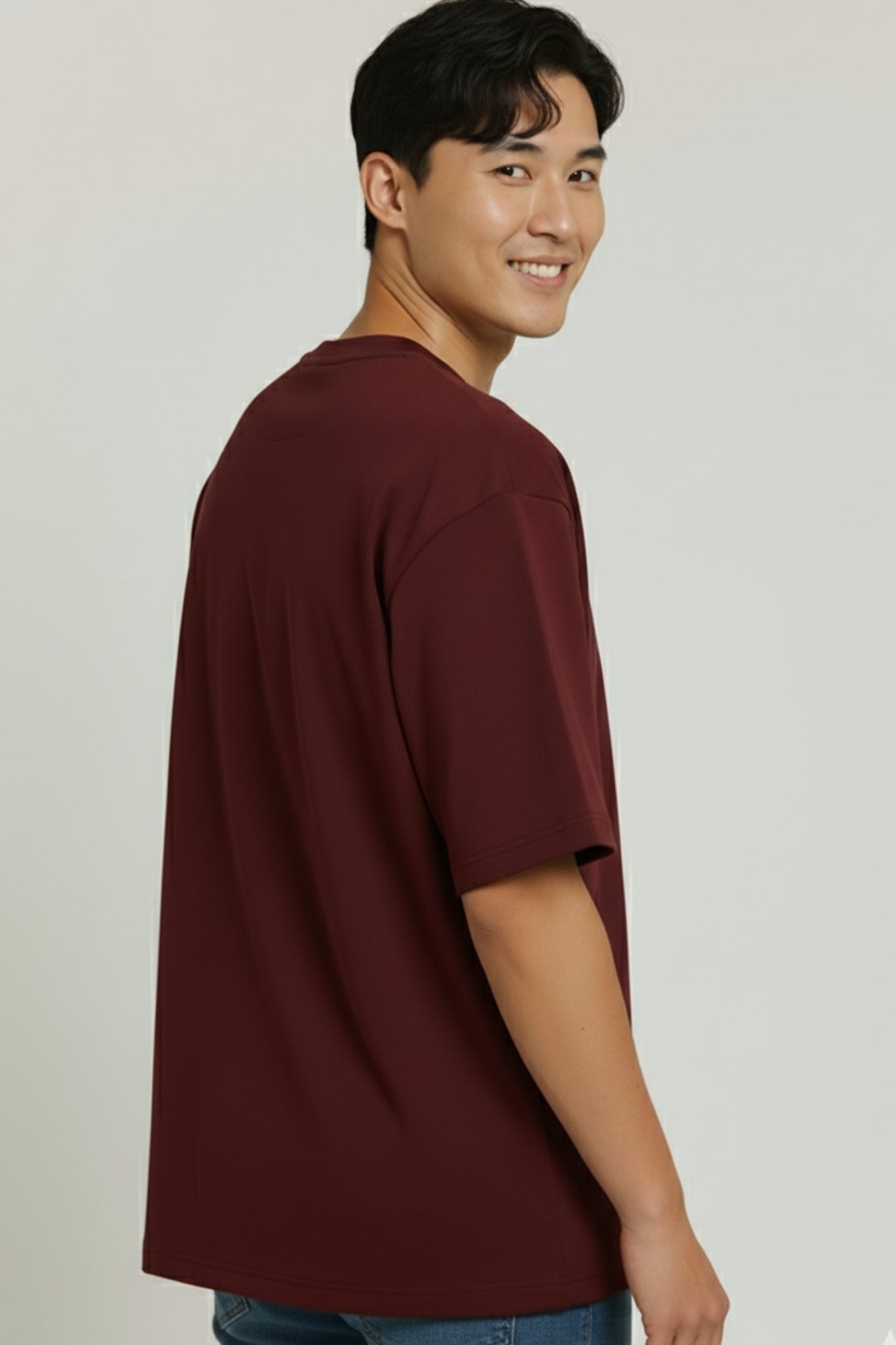 Superman Oversized T-Shirt - Maroon