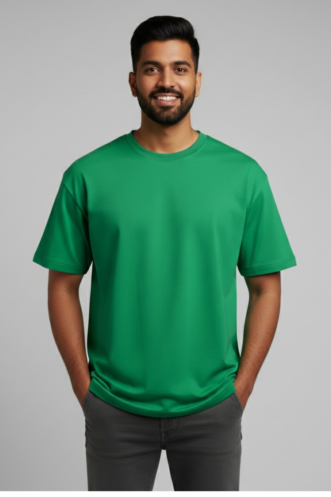 Plain Oversized T-Shirt - Pista Green