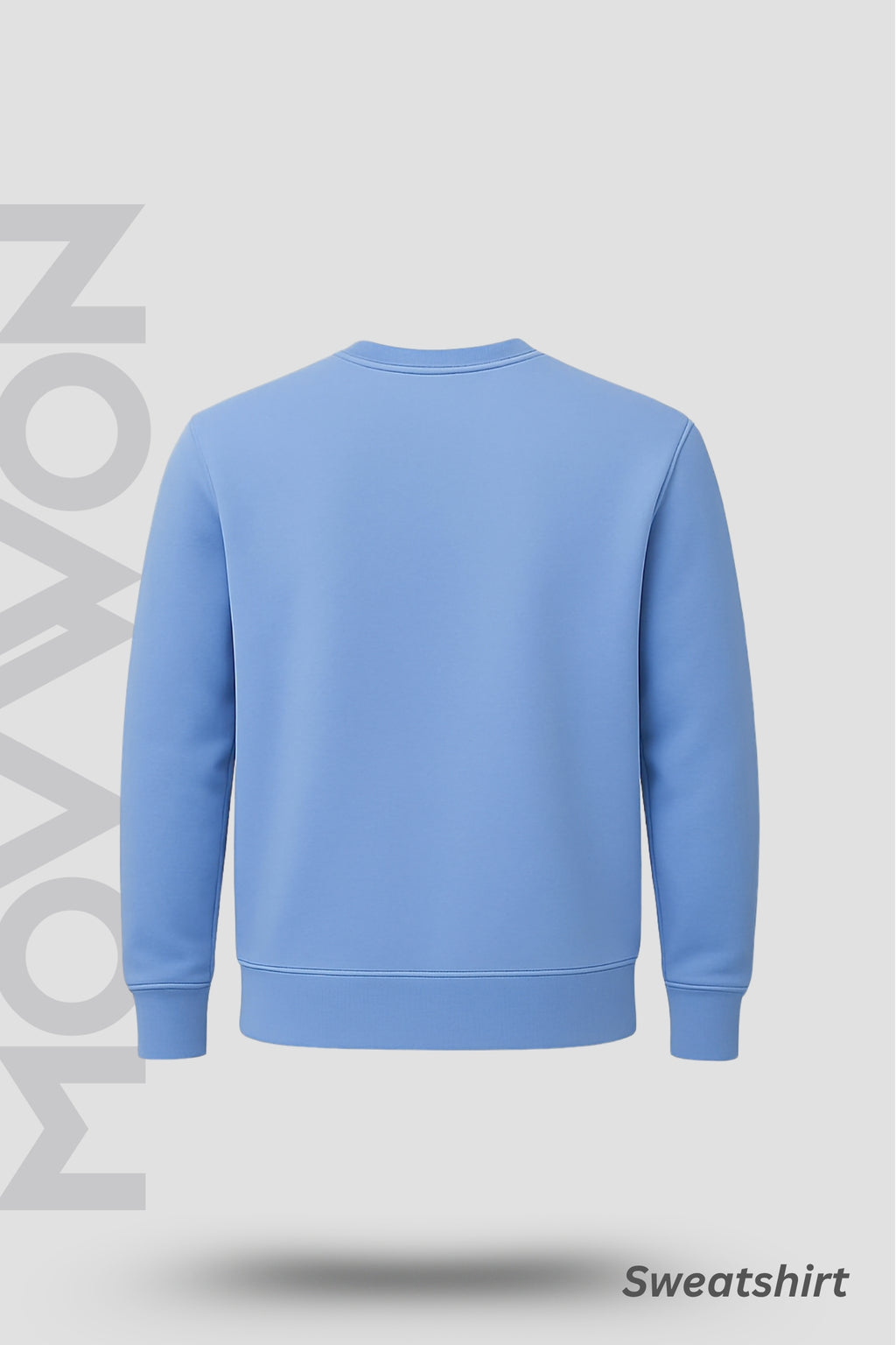 Off The Wall Solid Sweatshirt - Lite Blue Colour