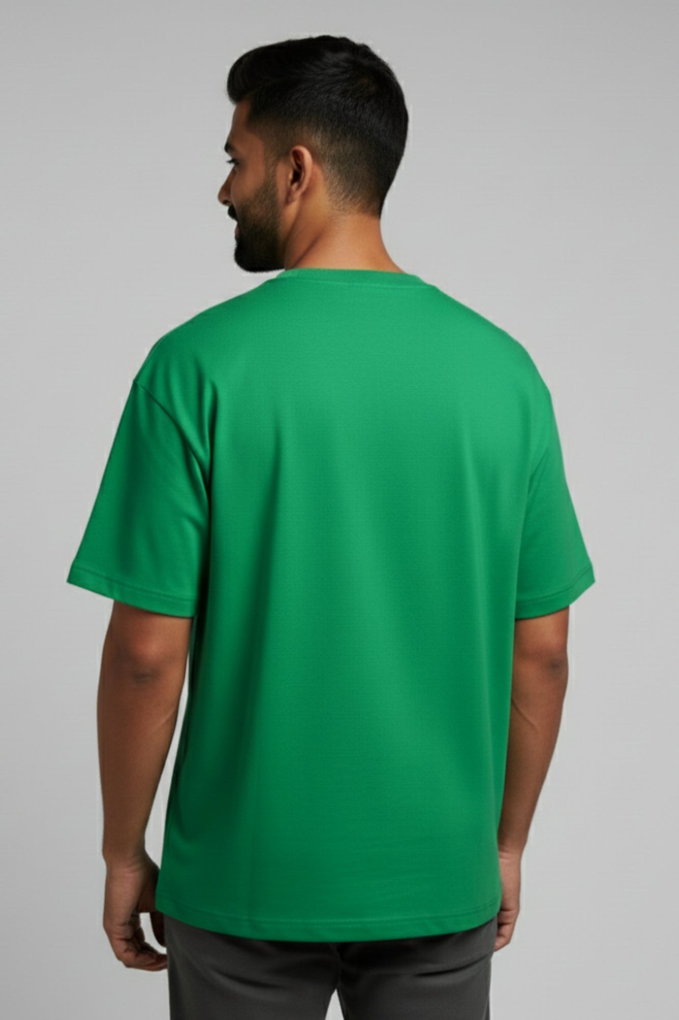 Plain Oversized T-Shirt - Pista Green