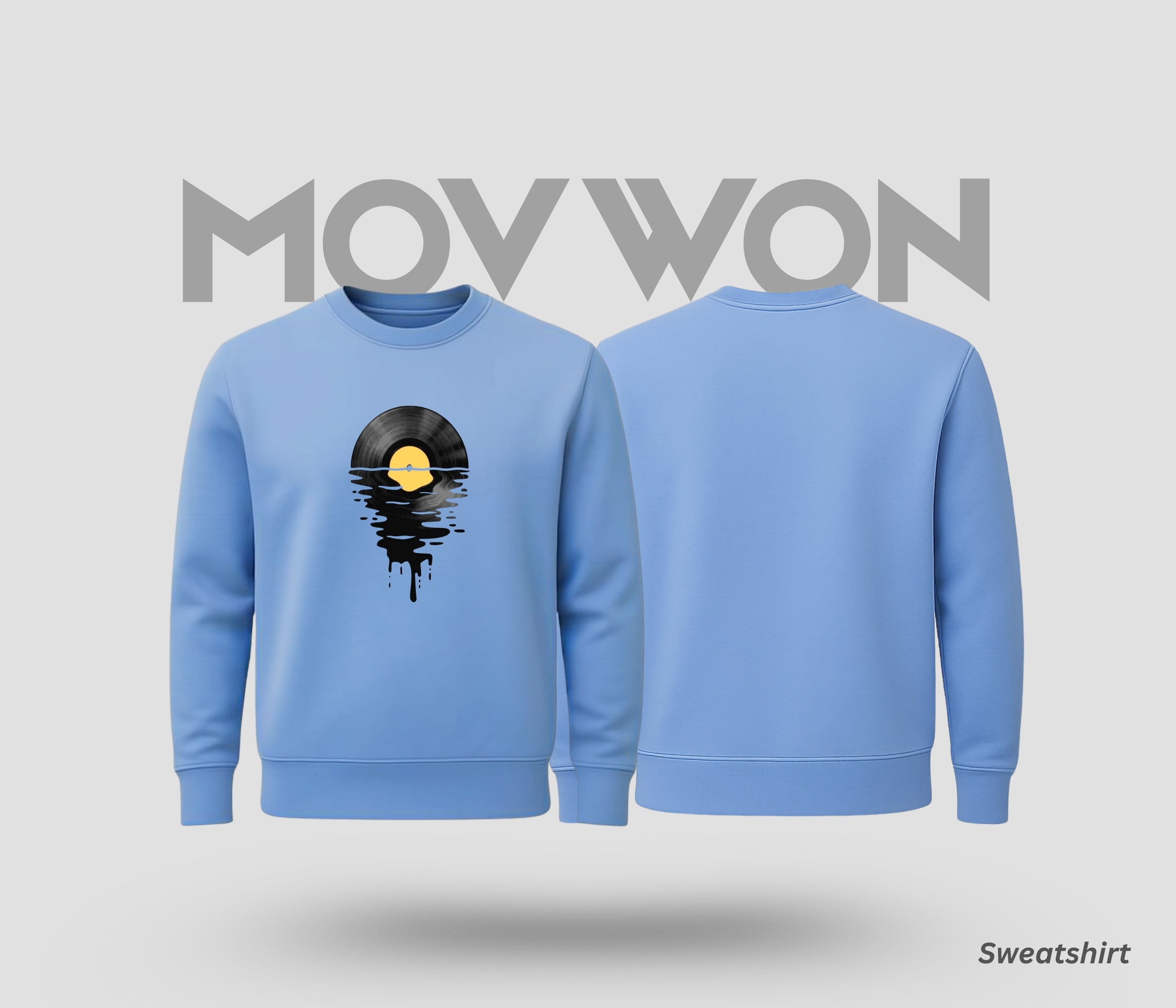 Life Music Solid Sweatshirt - Lite Blue