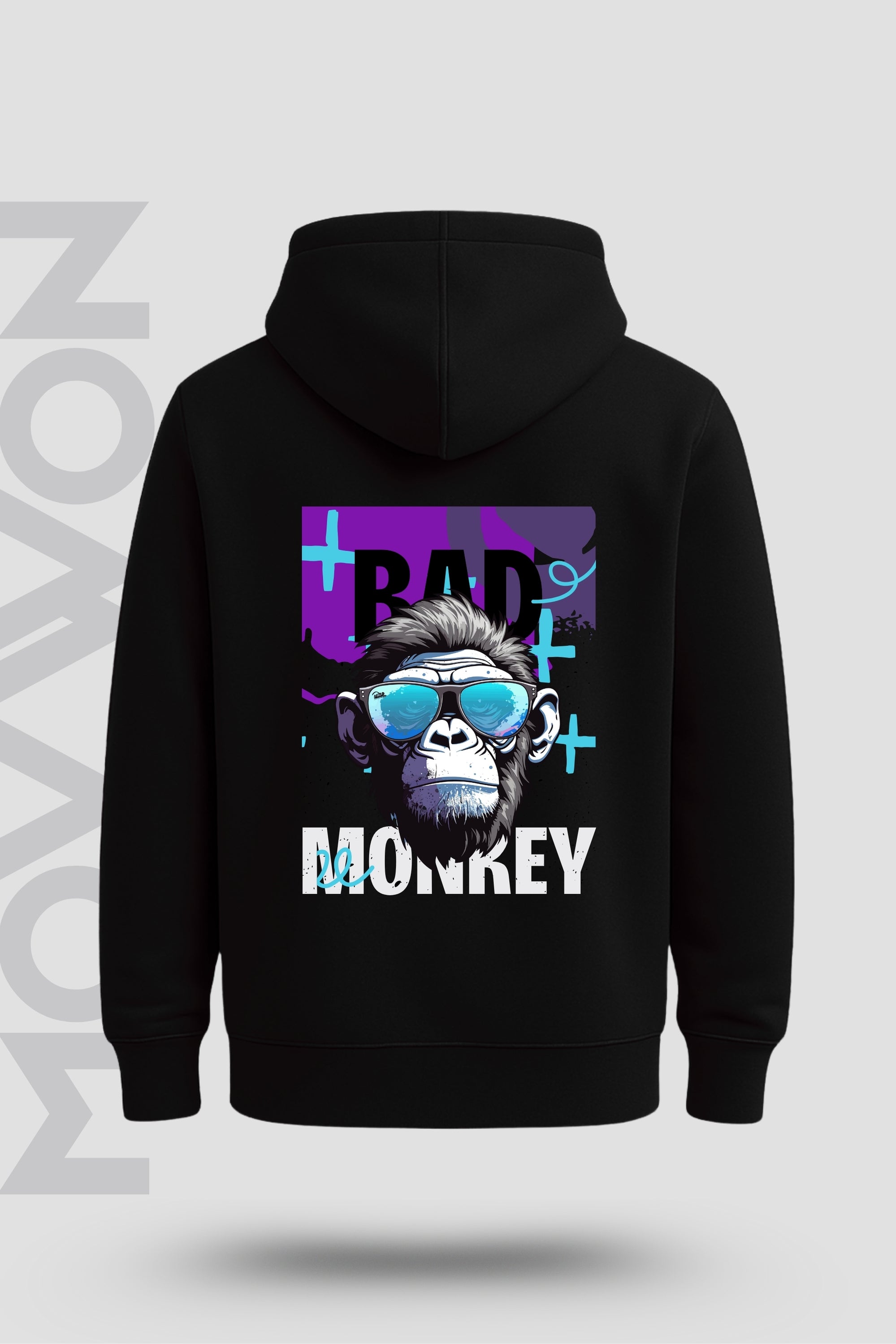 Bad Monkey Relaxed  Hoodie Black