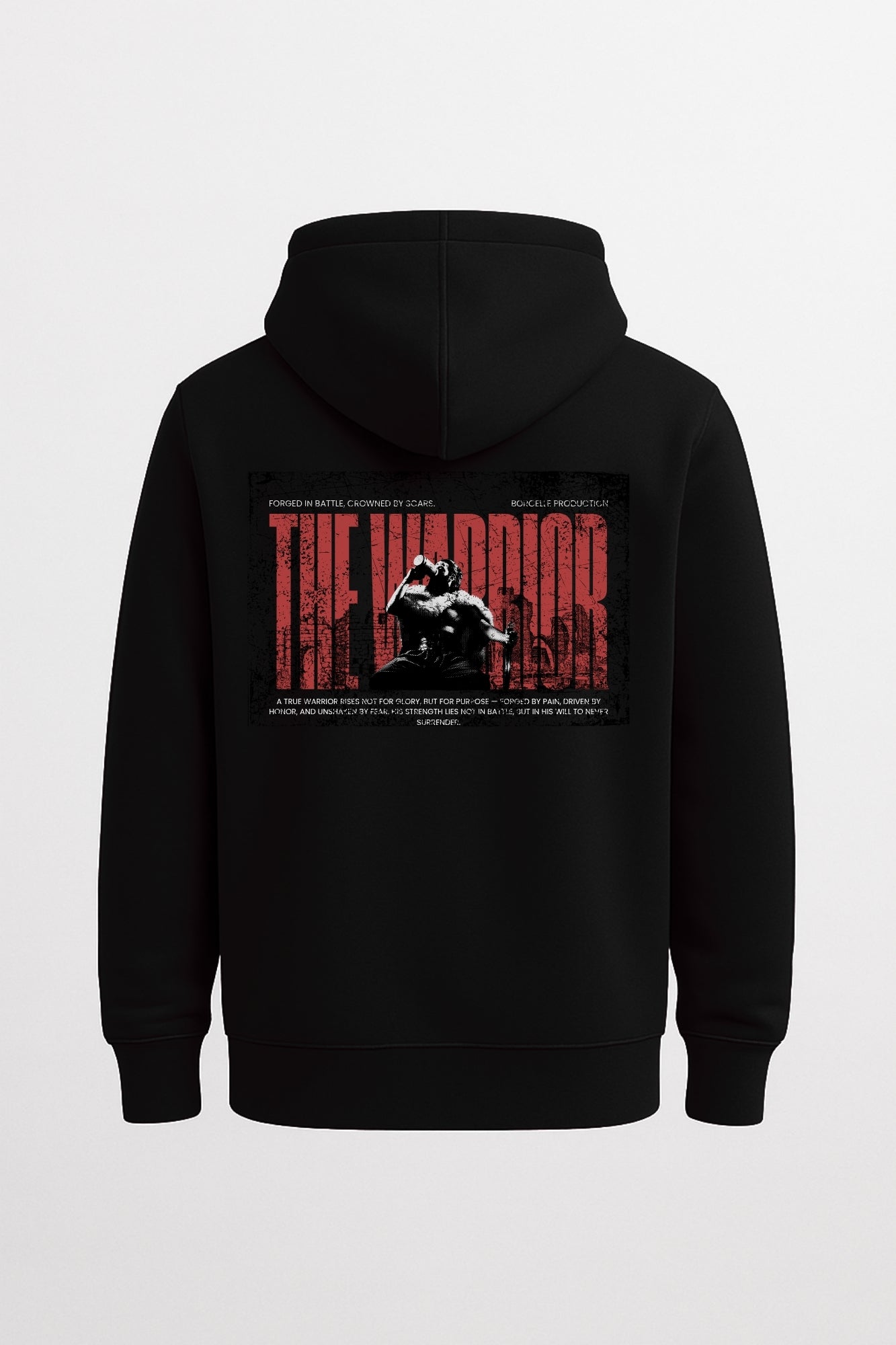 Warrior Spirit Hoodie Relaxed  Hoodie  Black