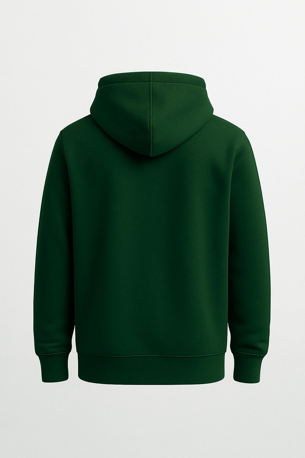 Relaxed Plain Botle Green Hoodie