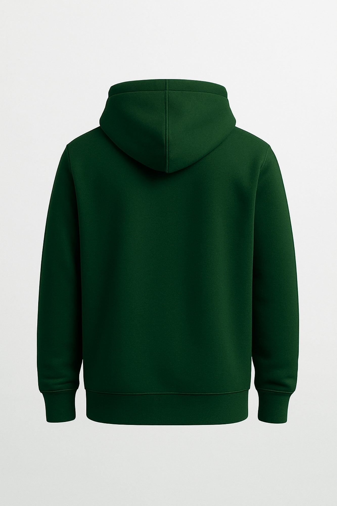 Relaxed Plain Botle Green Hoodie