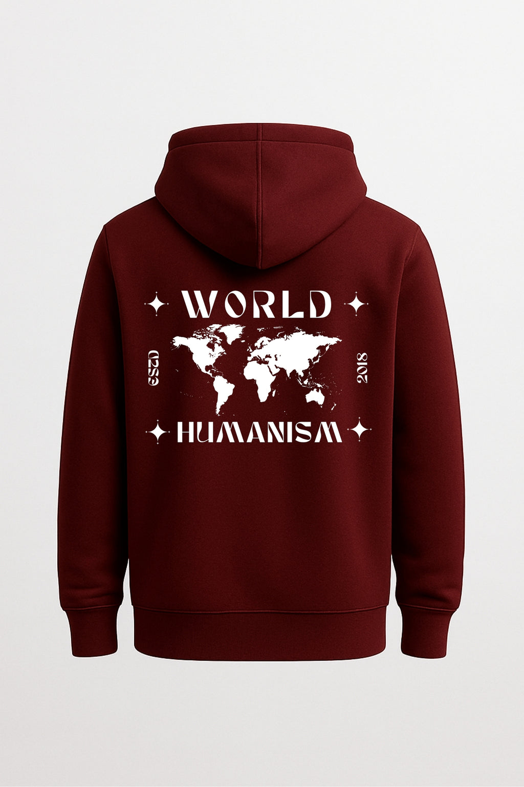 Global Unity Edition Relaxed  Hoodie  Maroon