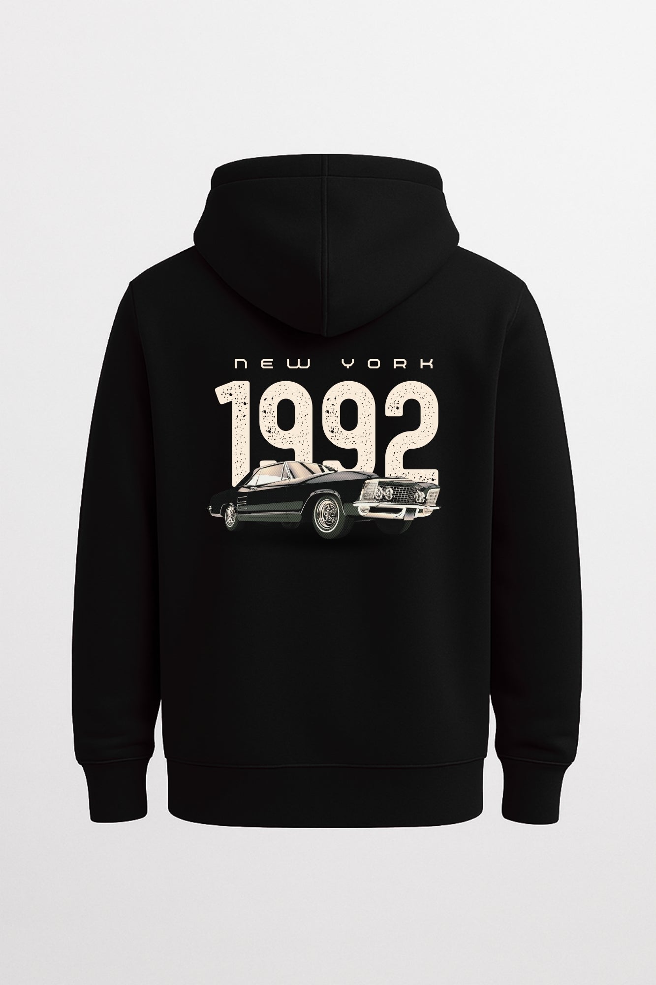 Classic Car 1992 Edition Relaxed  Hoodie  Black