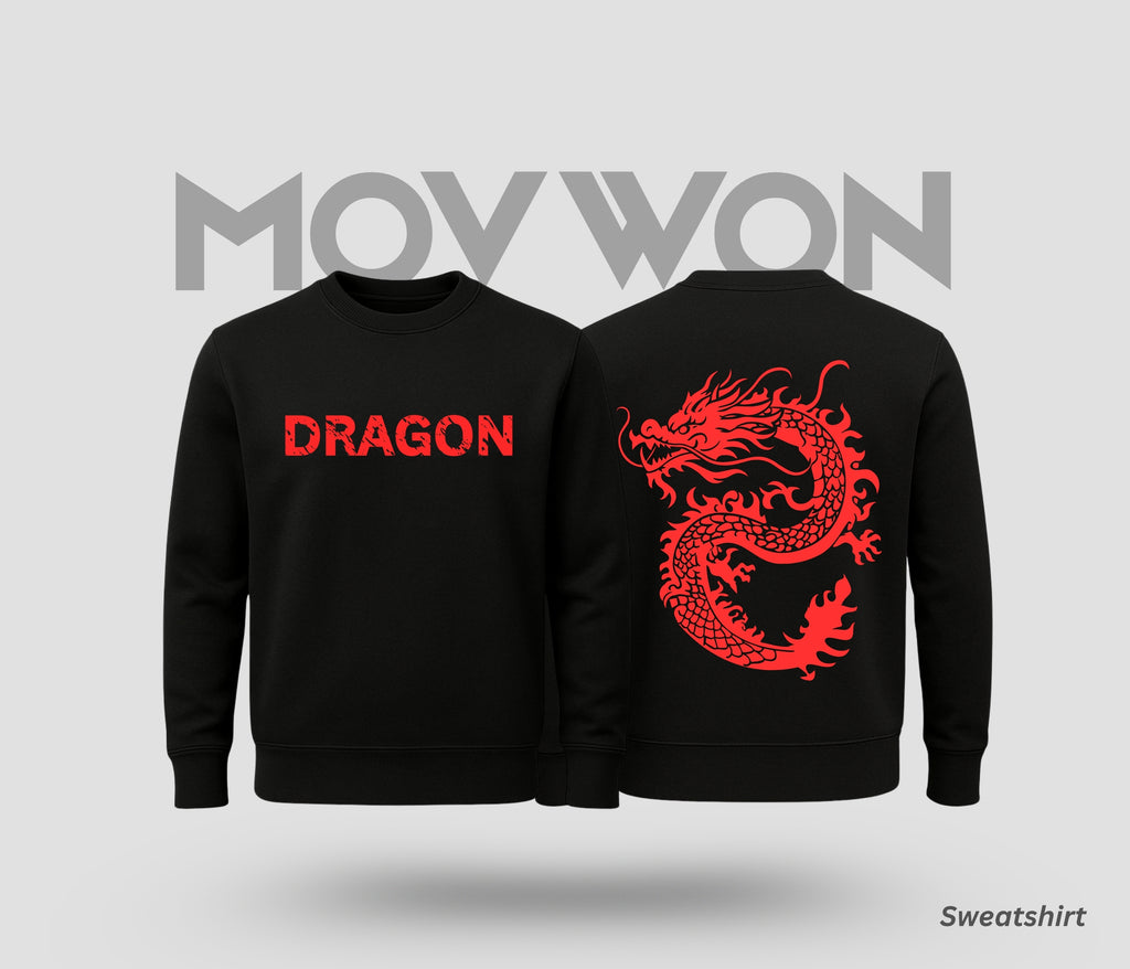 Dragon Solid Sweatshirt - Black Colour