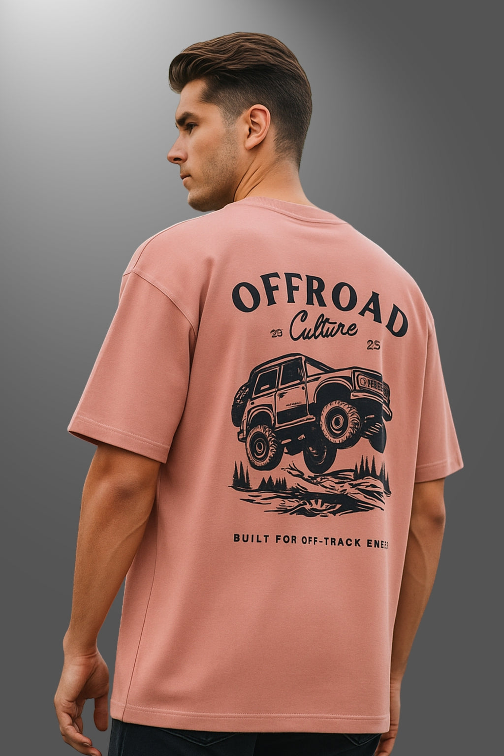 Off Road Oversized T-Shirt - Lite Pink