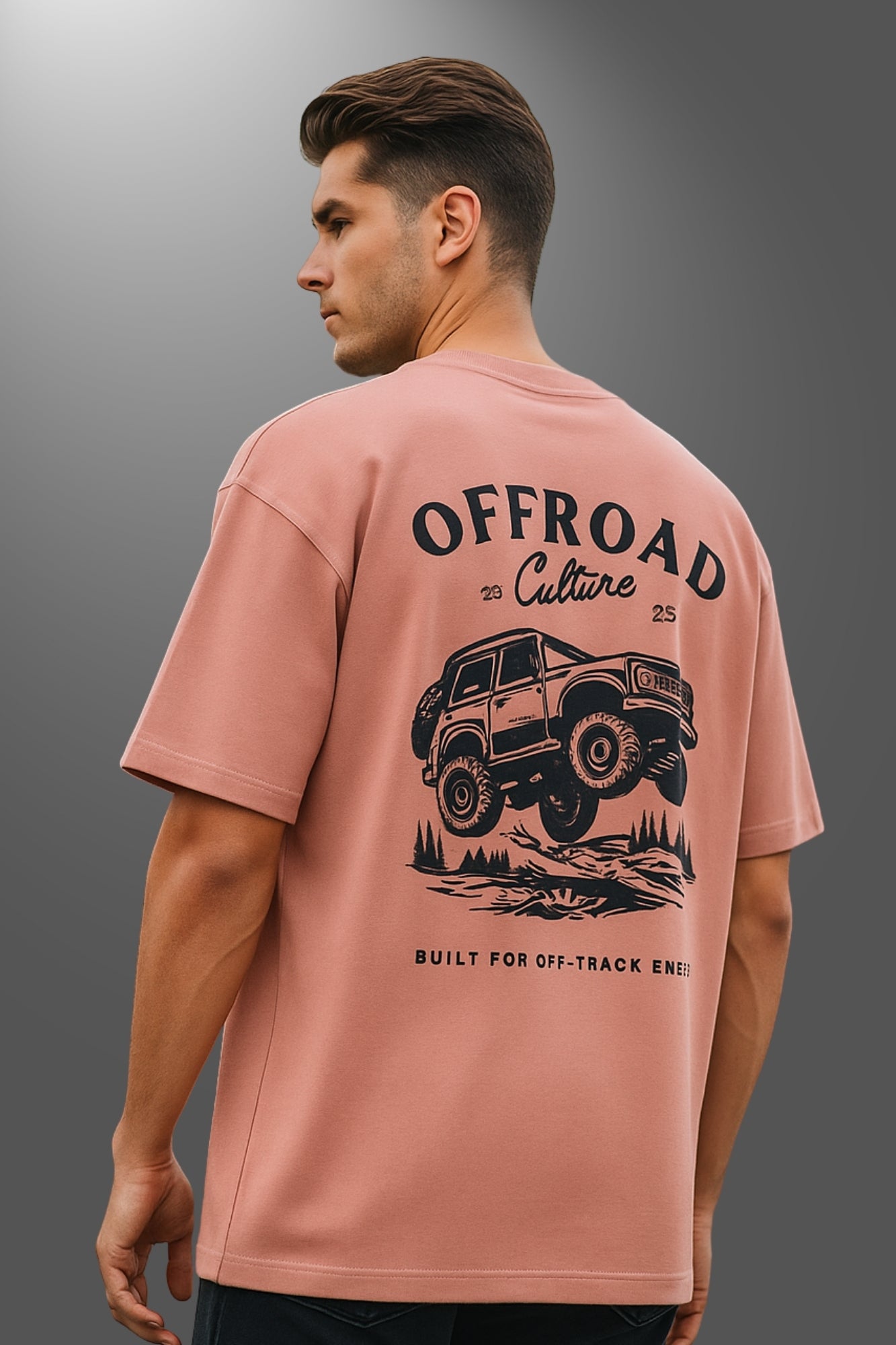 Off Road Oversized T-Shirt - Lite Pink