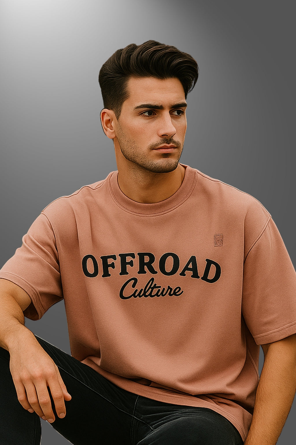 Off Road Oversized T-Shirt - Lite Pink