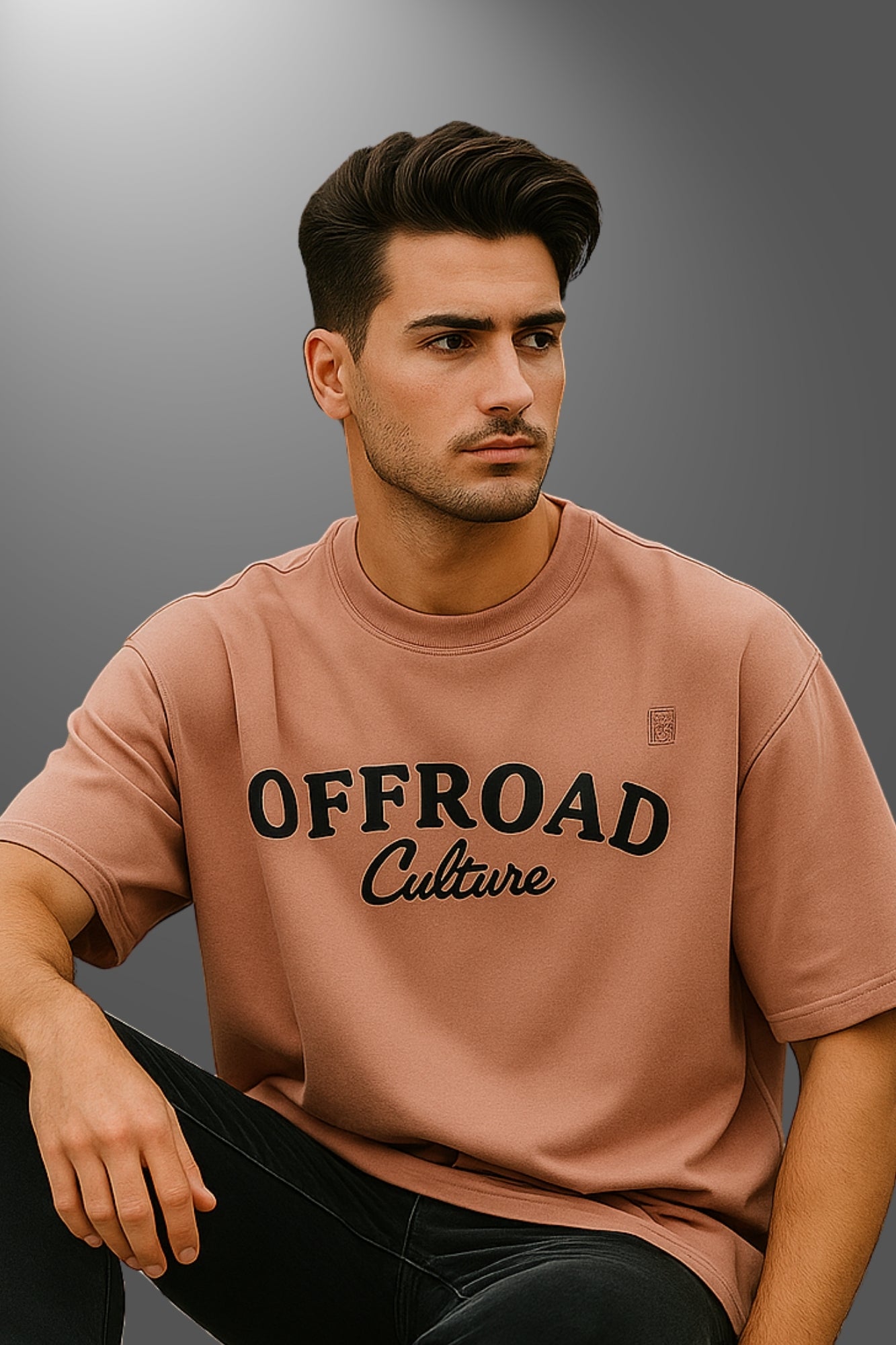 Off Road Oversized T-Shirt - Lite Pink