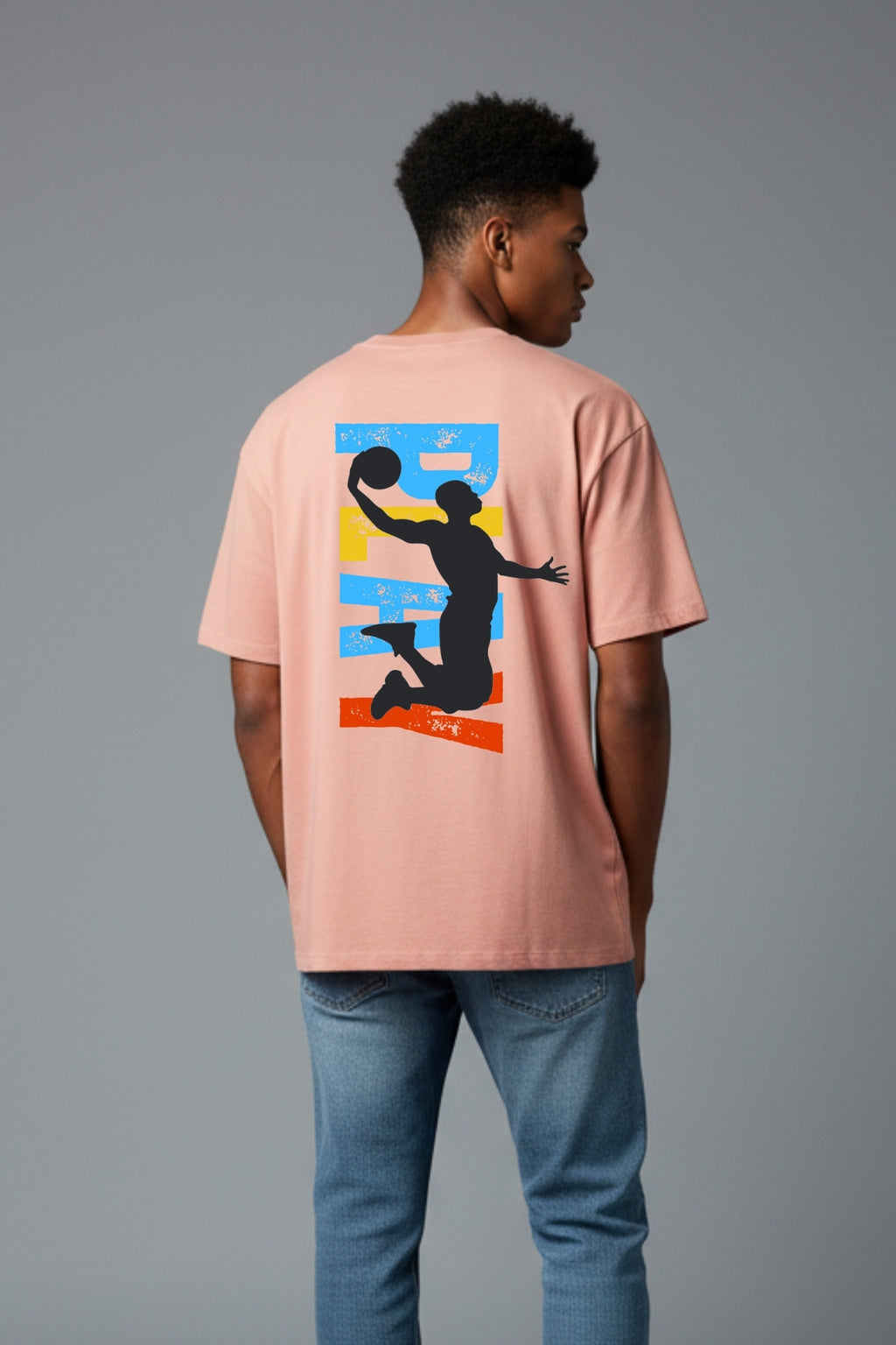 Play Oversized T-Shirt - Lite Pink Colour