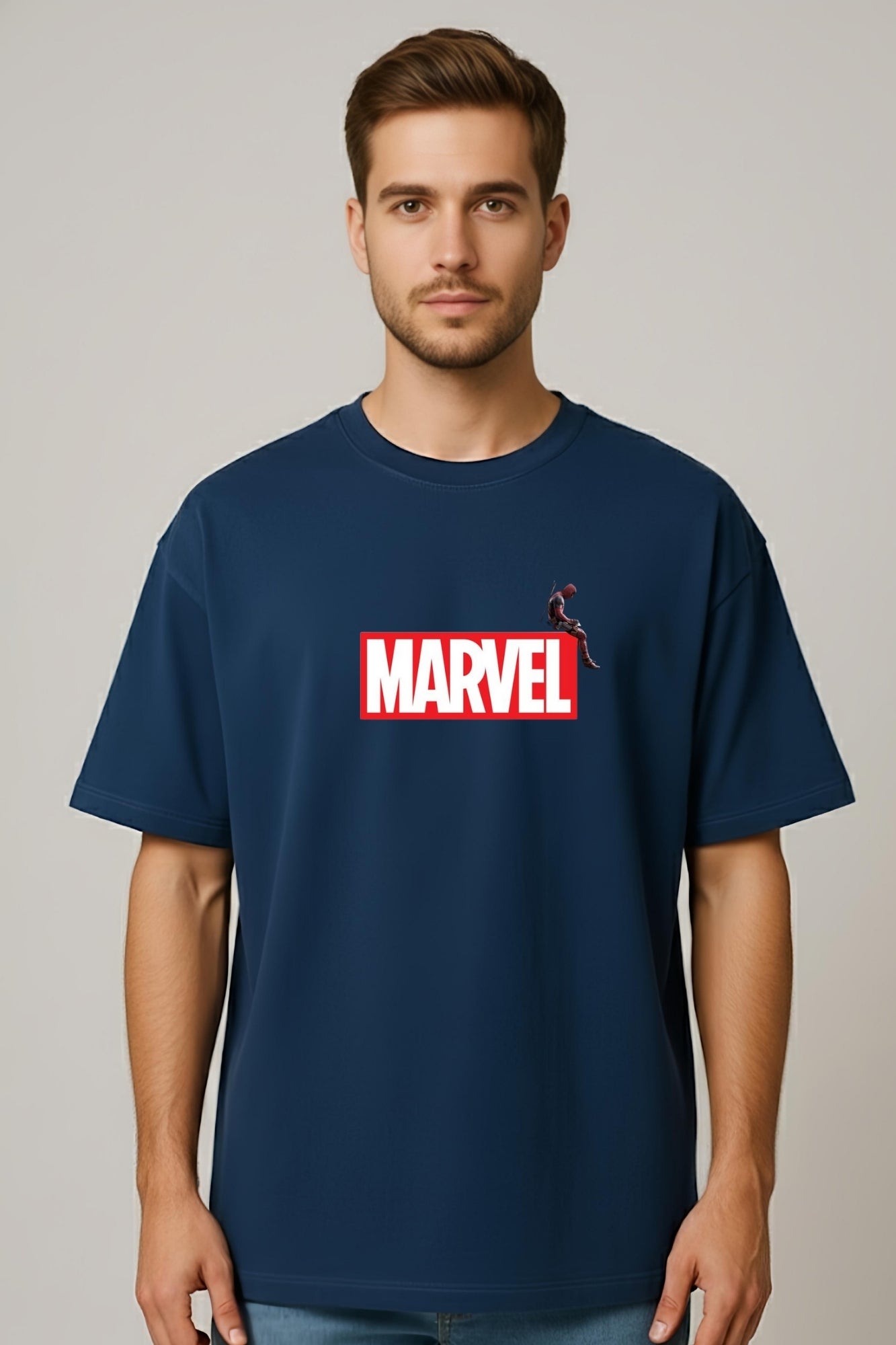 Marverl  Oversized T-Shirt - Diesel Blue