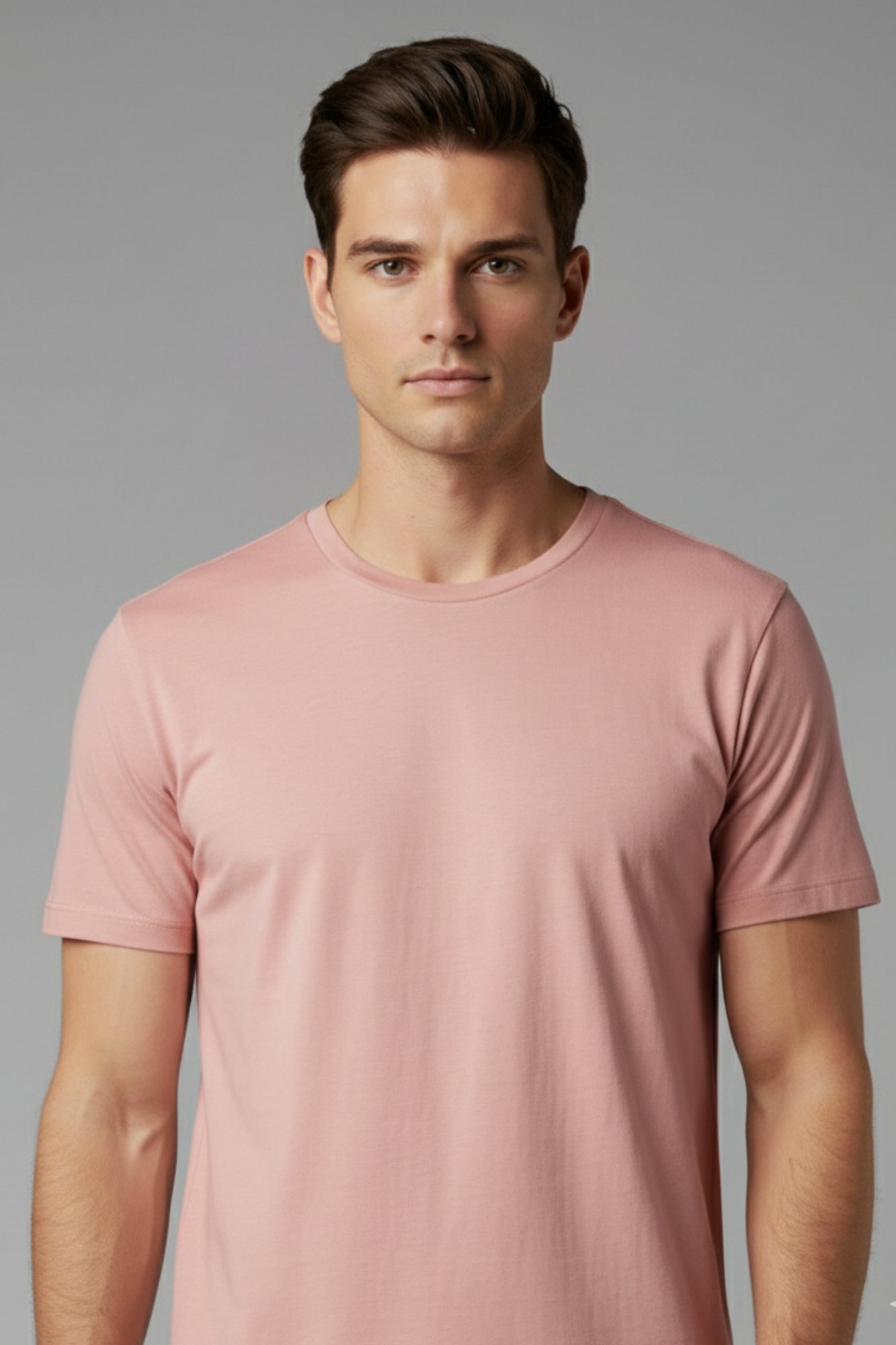 Round Neck - Lite Pink colour Regual T shirt