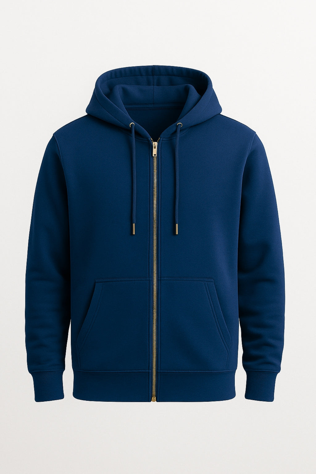 Relaxed Diesel Blue Plain Hoodie