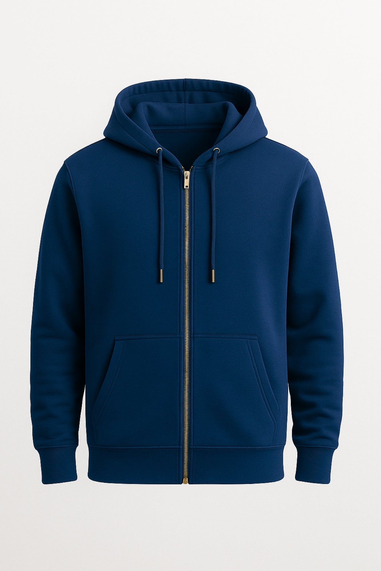 Relaxed Diesel Blue Plain Hoodie