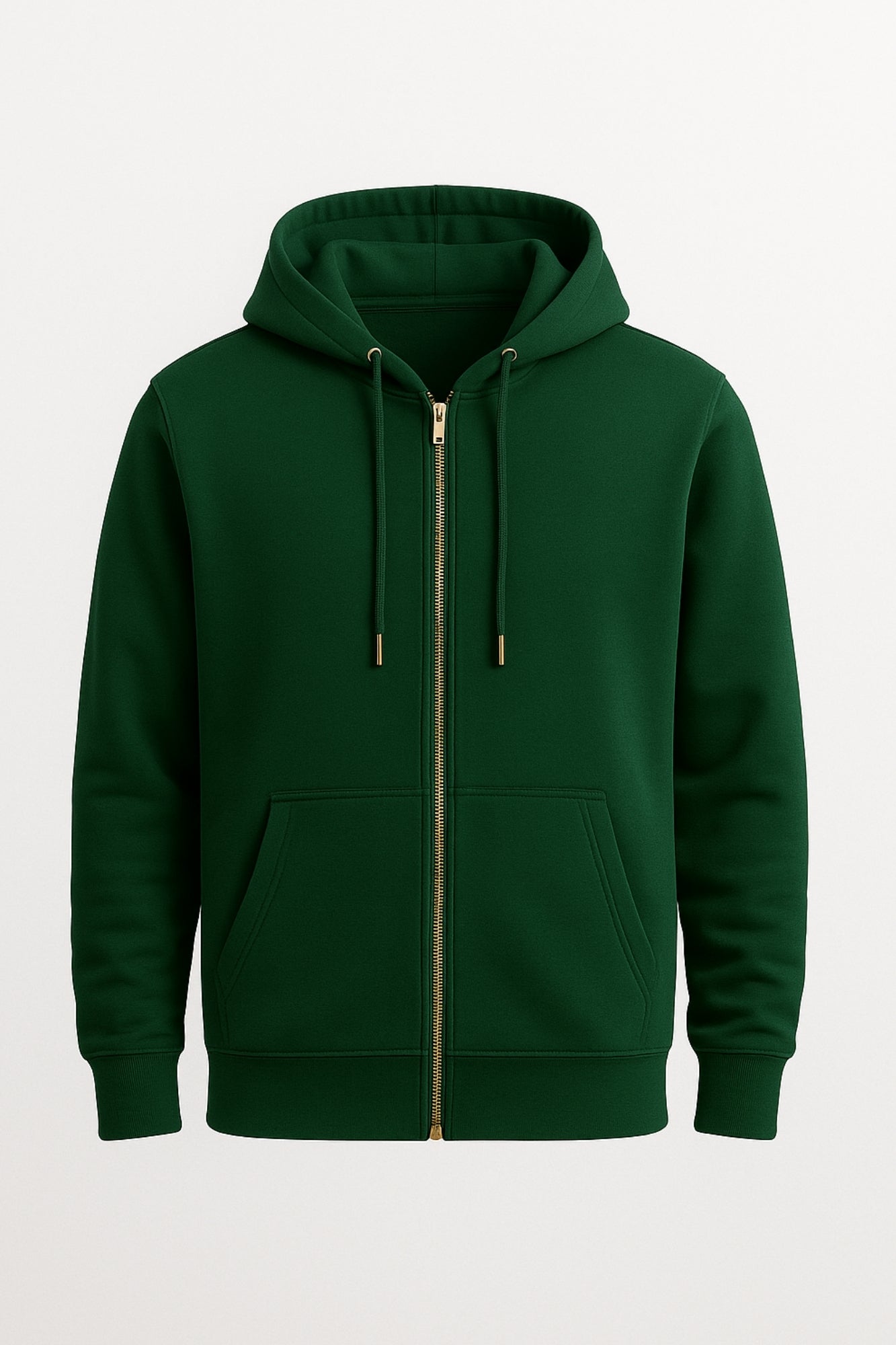 Stay Positive Relaxed  Hoodie Bottel Green