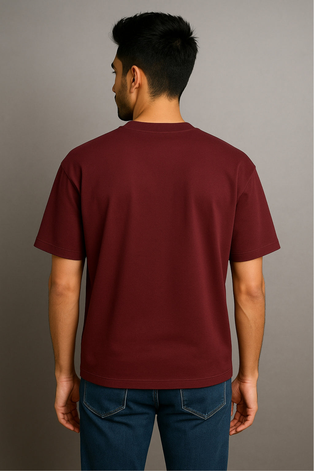 Stay Weiro Oversized T-Shirt - Maroon Colour