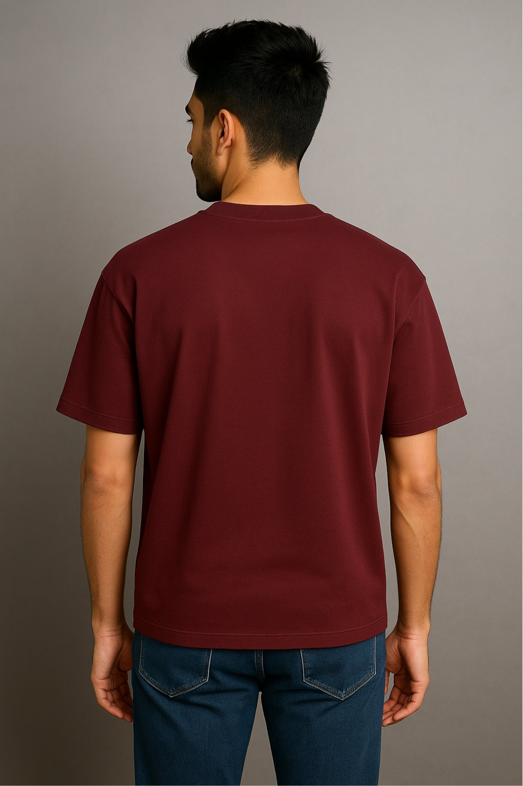 Stay Weiro Oversized T-Shirt - Maroon Colour