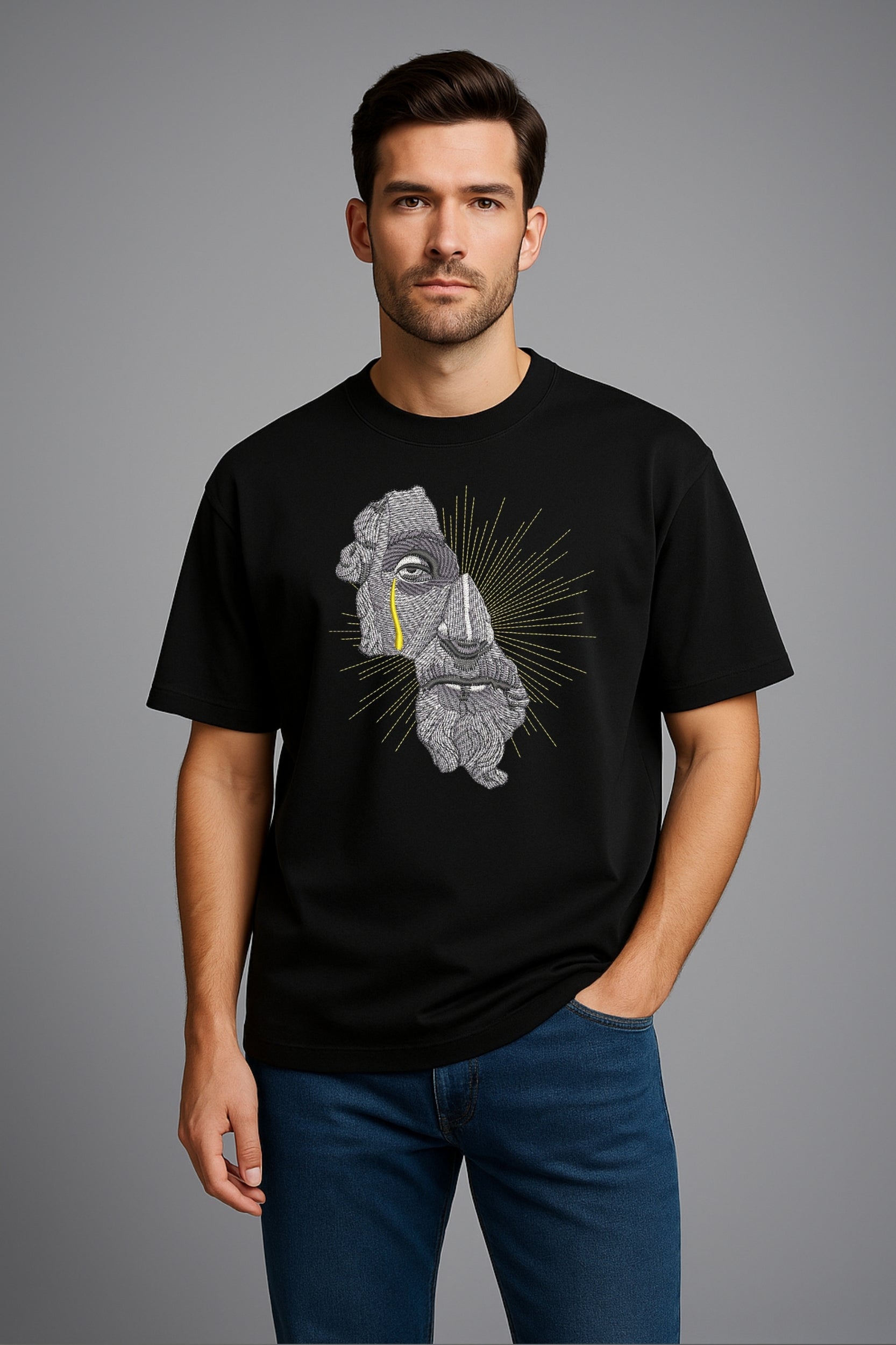 Oversized T-Shirt - Black Colour