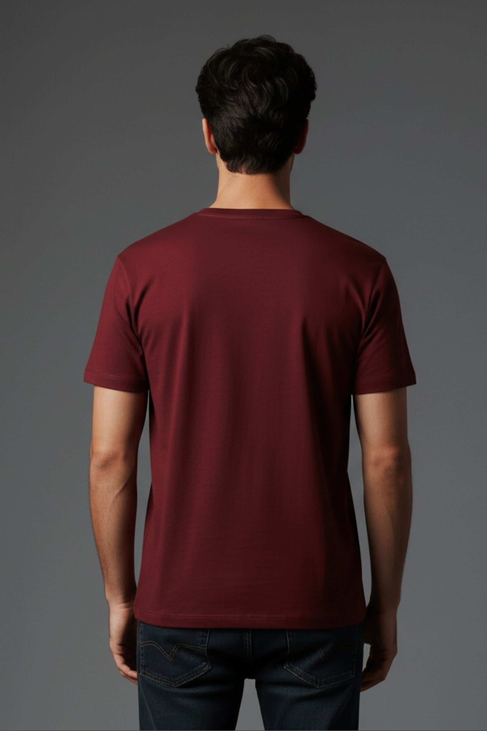 Regular Round Neck  T shirt  with Procket print