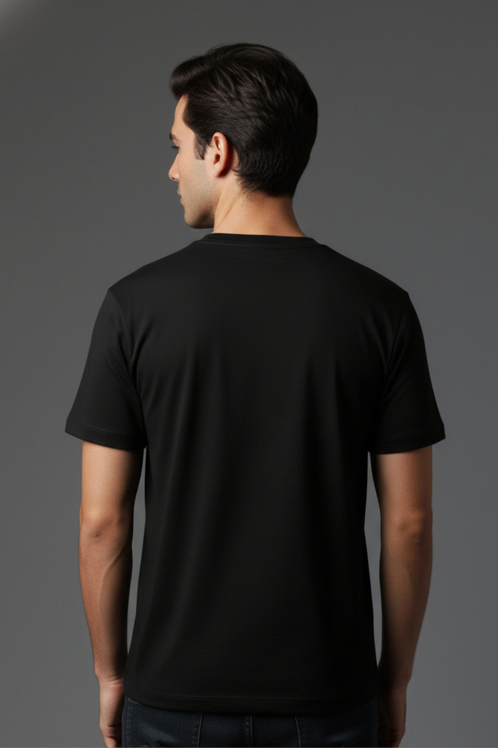 Regular Round Neck  T shirt  with Procket print