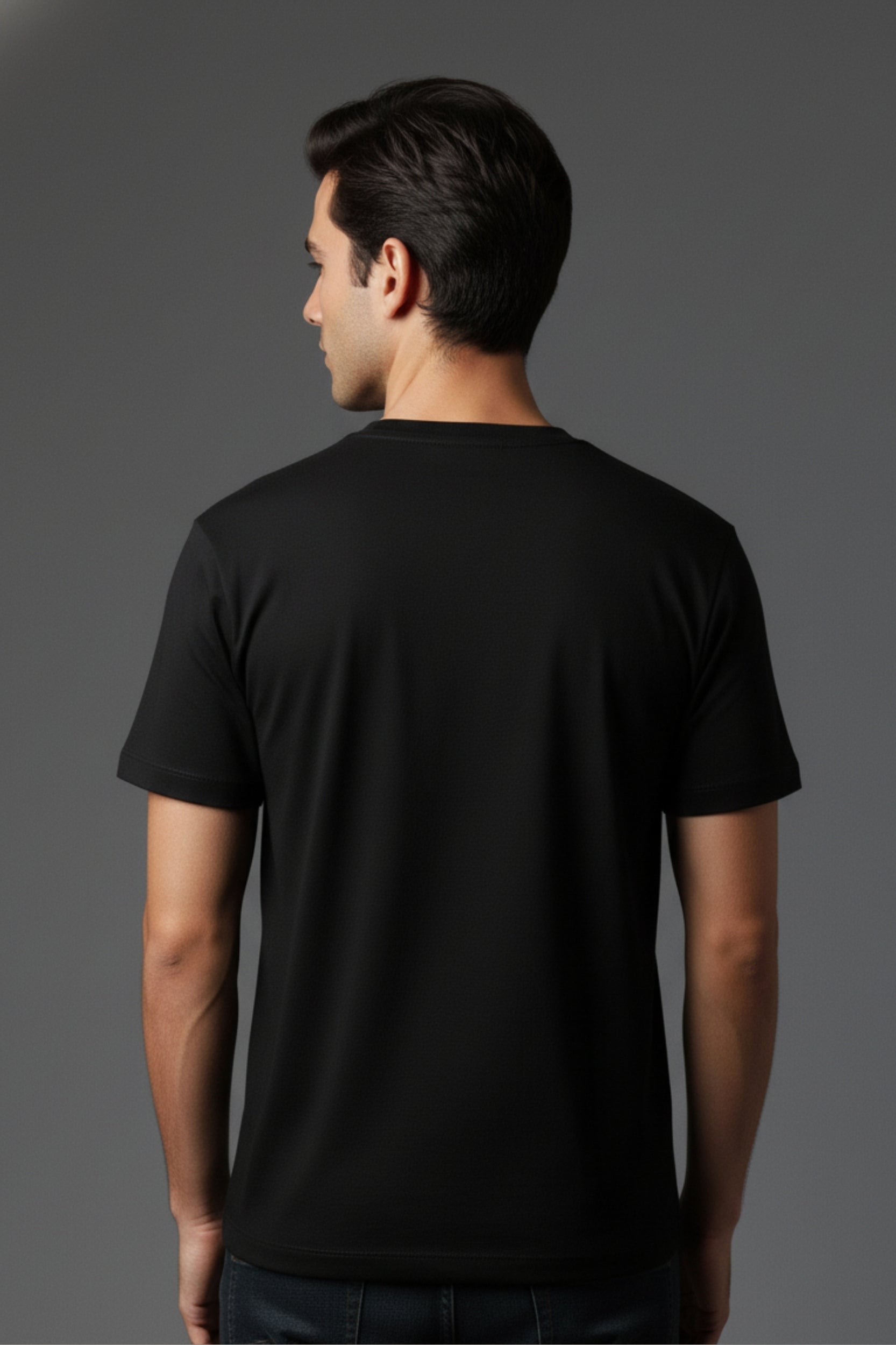 Regular Round Neck  T shirt  with Procket print