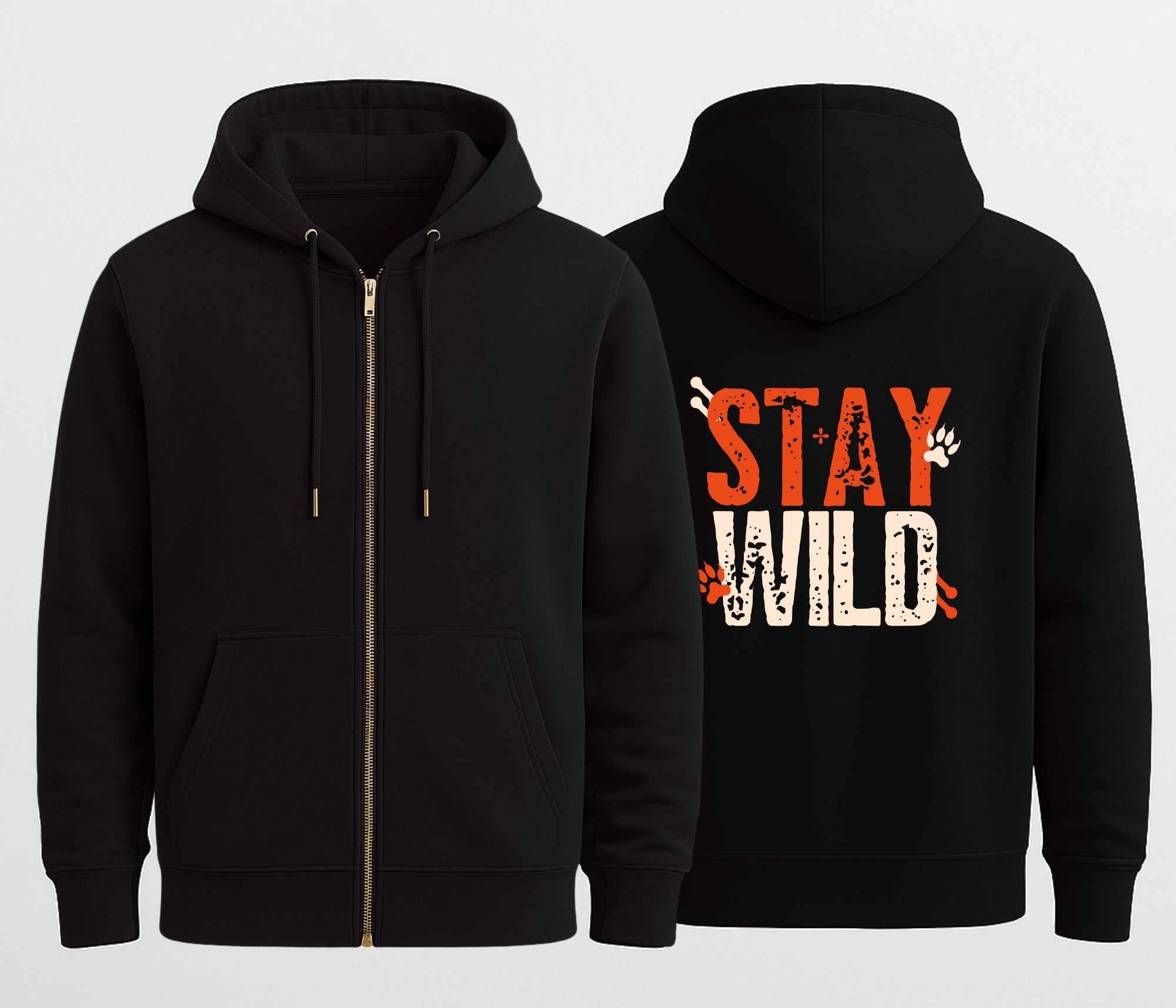 Stay Wild Relaxed  Hoodie Diesel Black