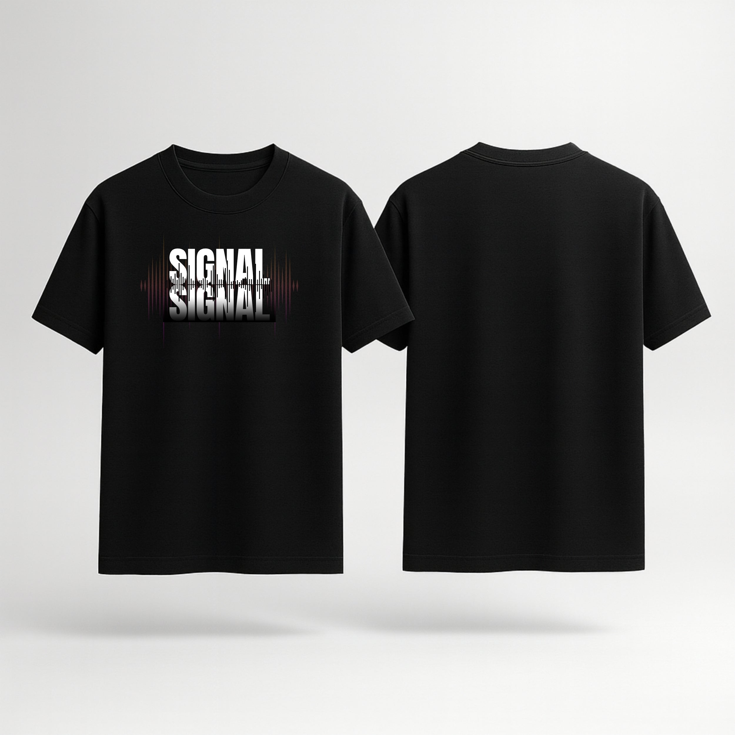 Signal Oversized T-Shirt - Black Colour