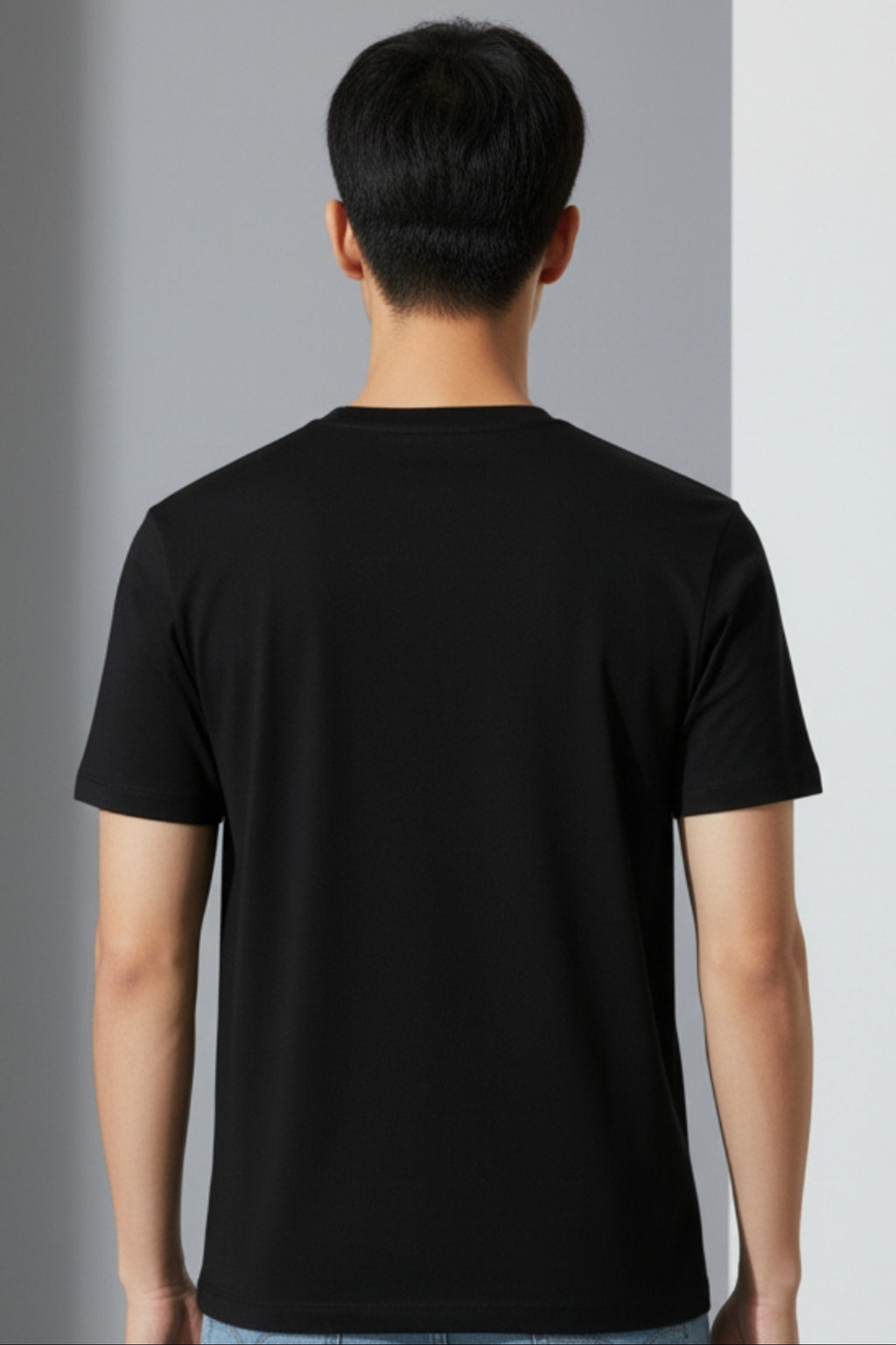 Unstopble Regular Fit - Black colour Plain T shirt