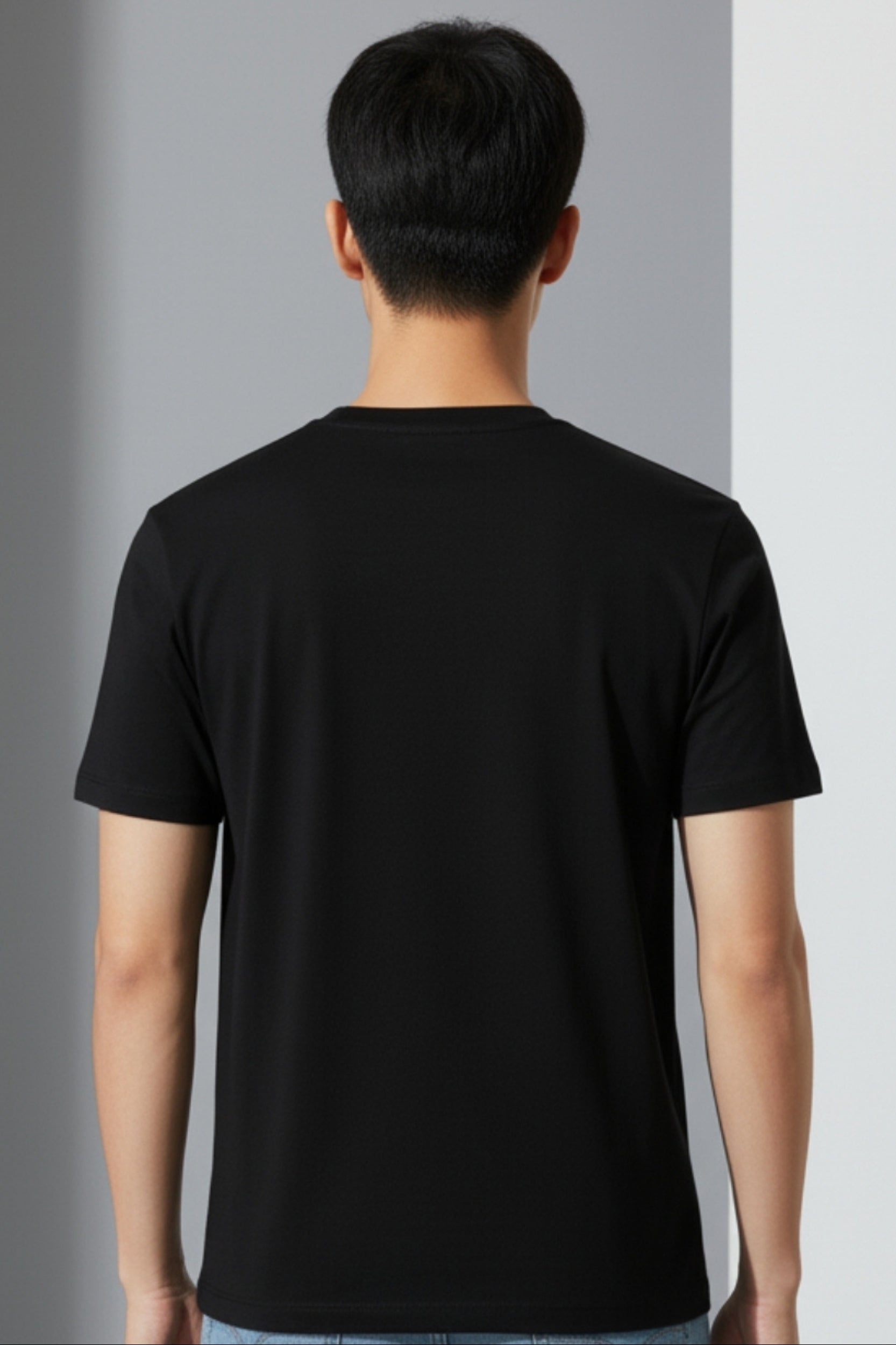 Unstopble Regular Fit - Black colour Plain T shirt