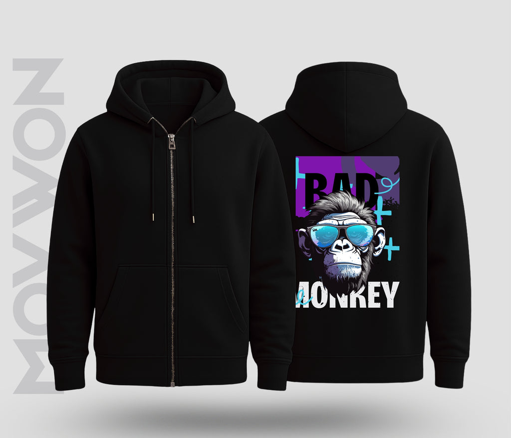 Bad Monkey Relaxed  Hoodie Black