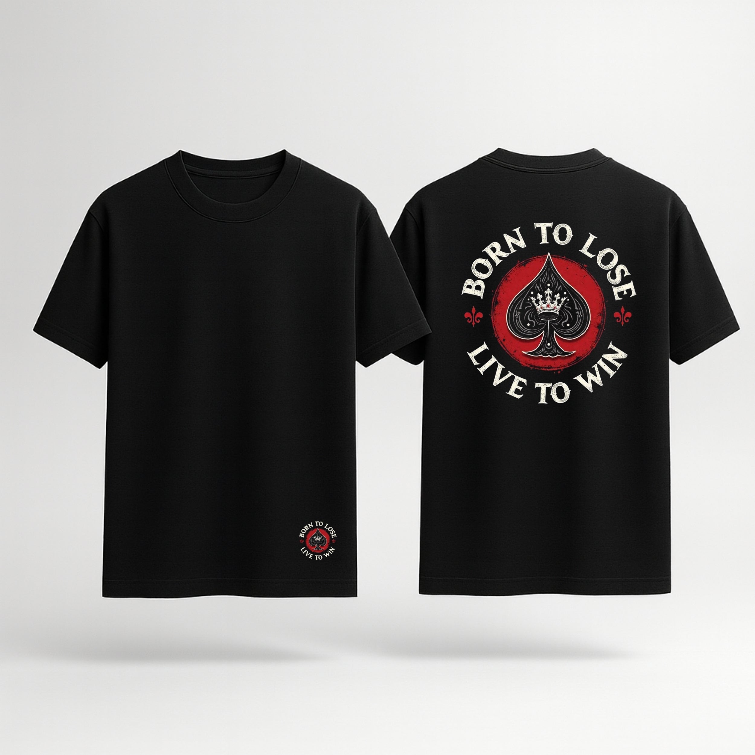 Born To Lose Oversized T-Shirt - Black Colour