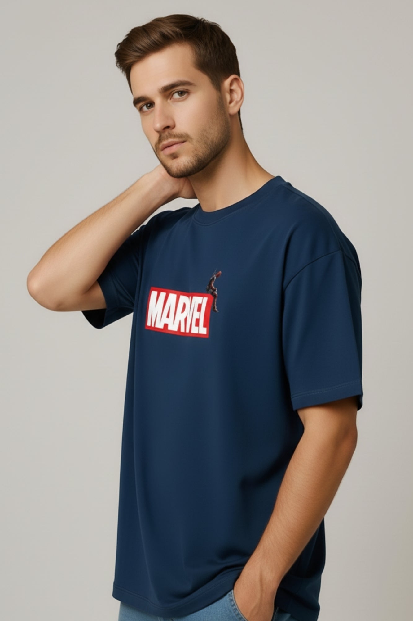Marverl  Oversized T-Shirt - Diesel Blue