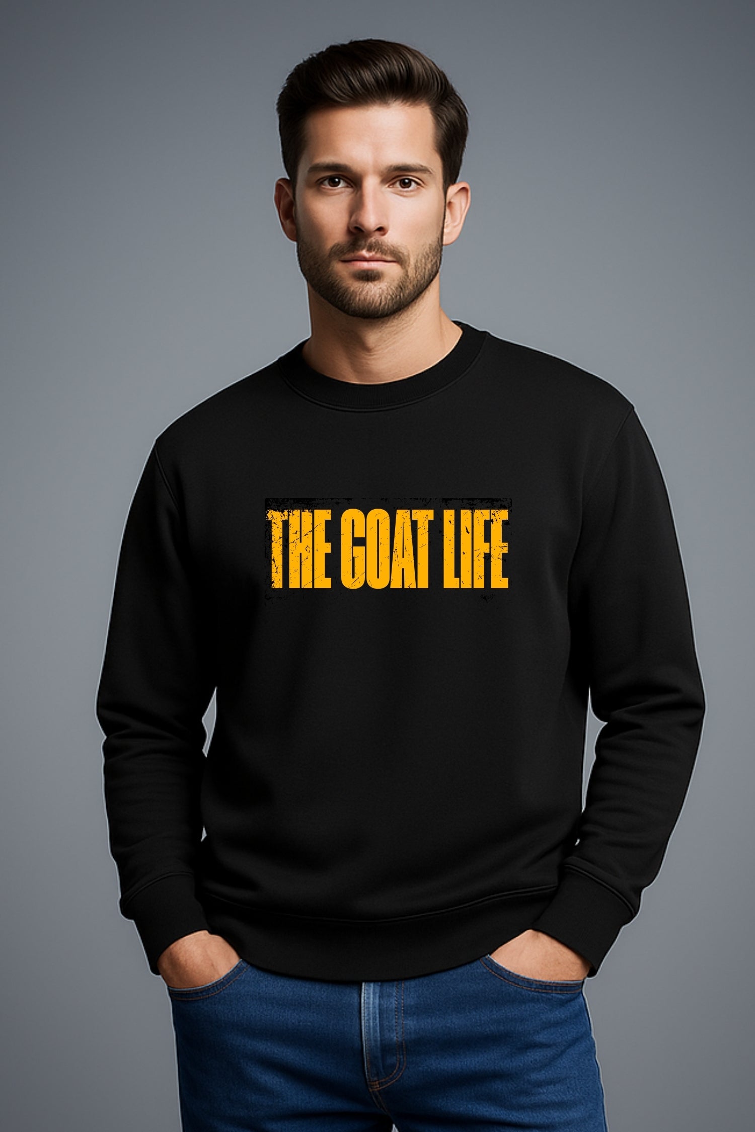 The Goat Life Fit Sweatshirt - Black