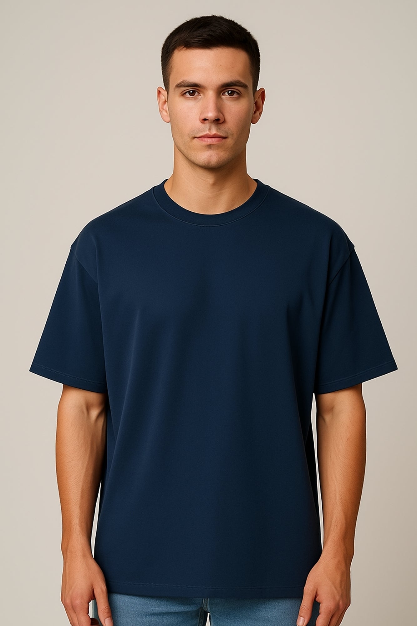Plain Oversized T-Shirt - Diesel Blue