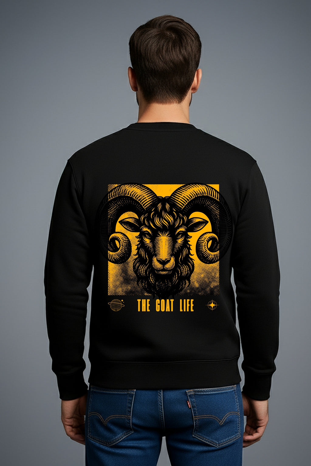 The Goat Life Fit Sweatshirt - Black