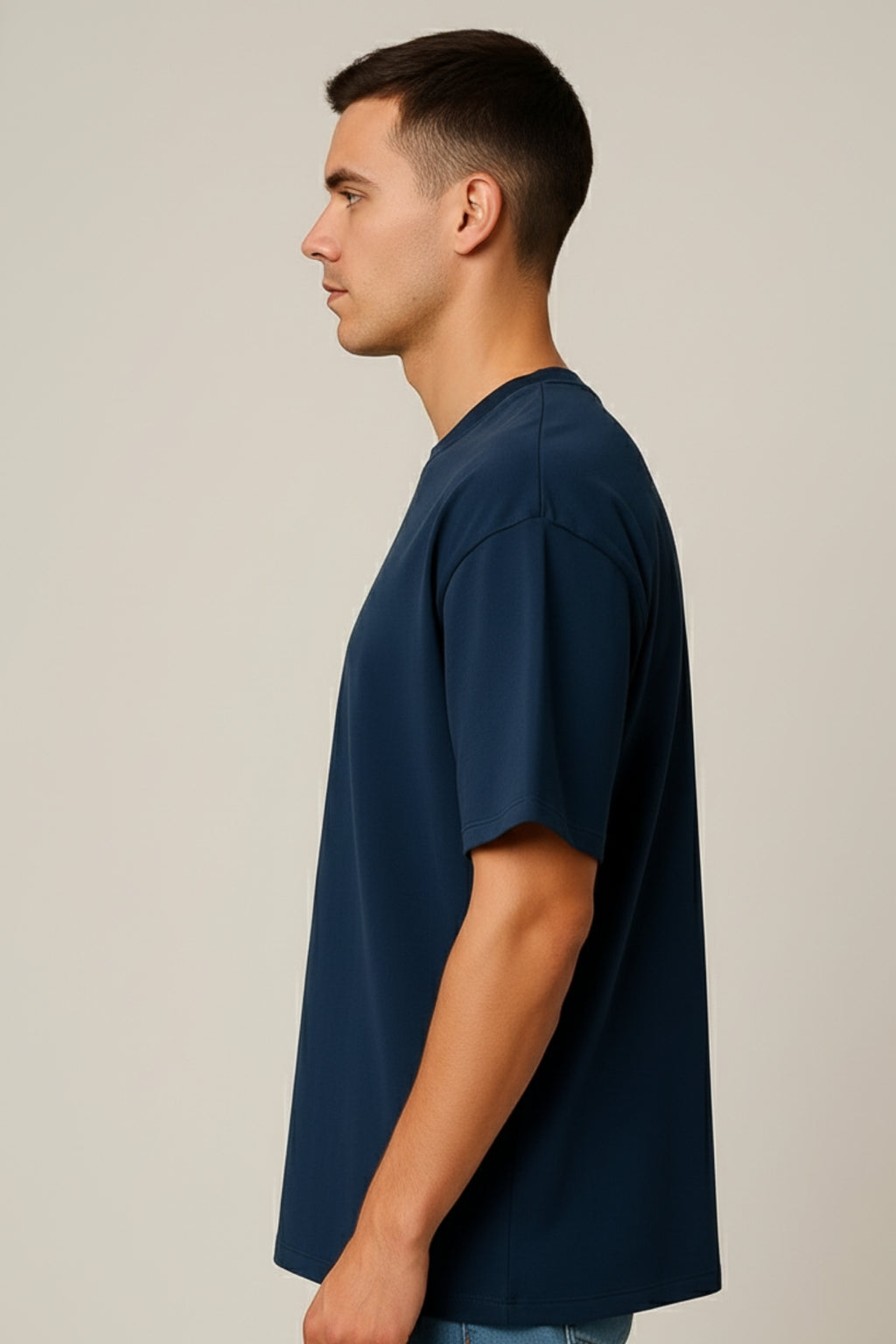 Plain Oversized T-Shirt - Diesel Blue