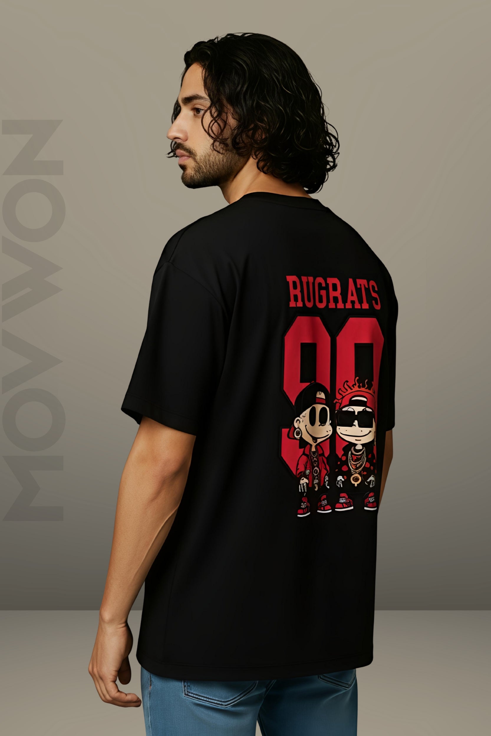 Rugrats Oversized T-Shirt - Black Clour