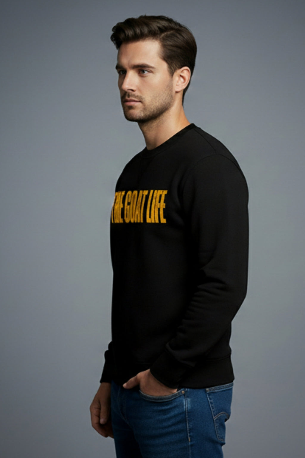 The Goat Life Fit Sweatshirt - Black