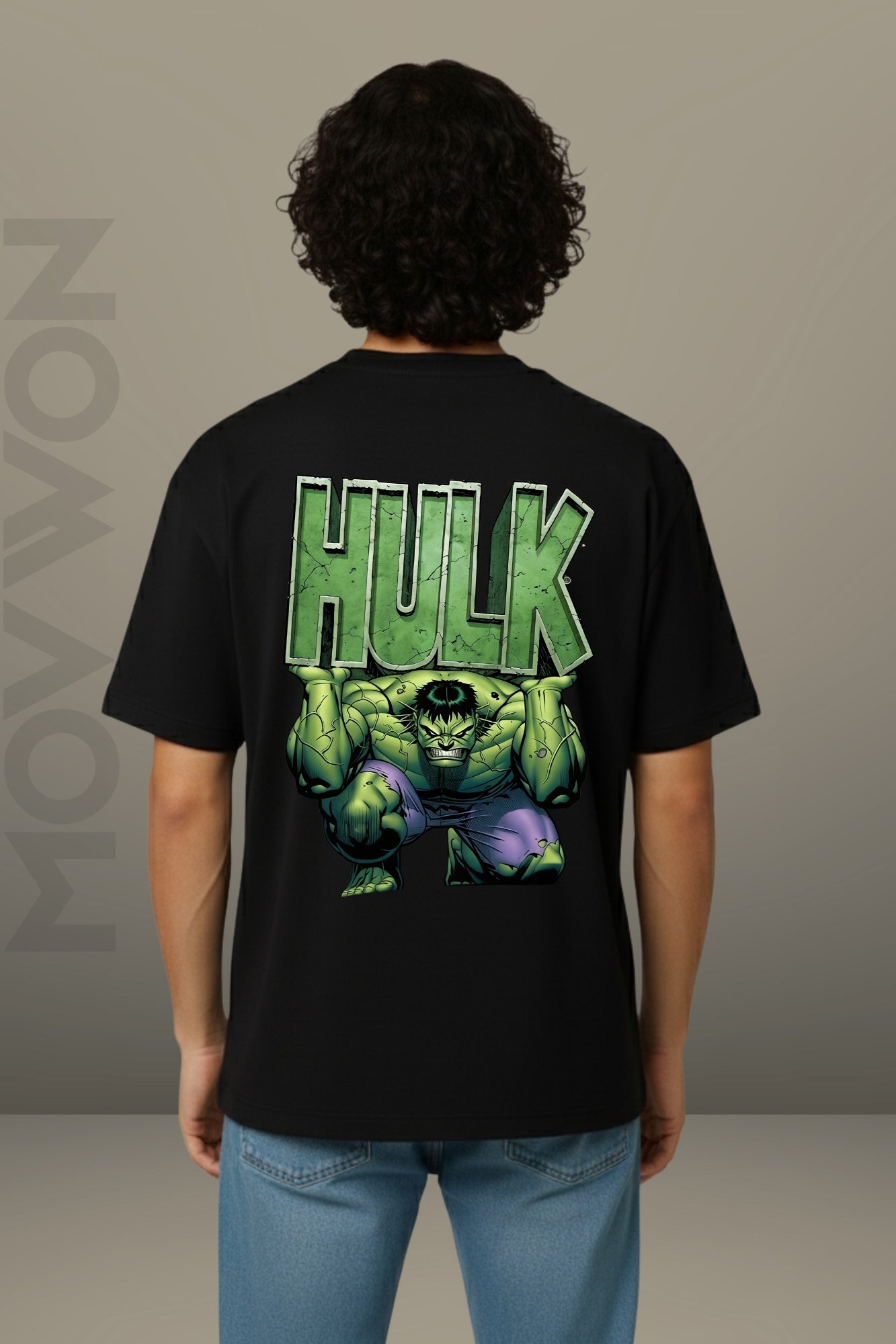 The Hulk Oversized T-Shirt - Black Clour