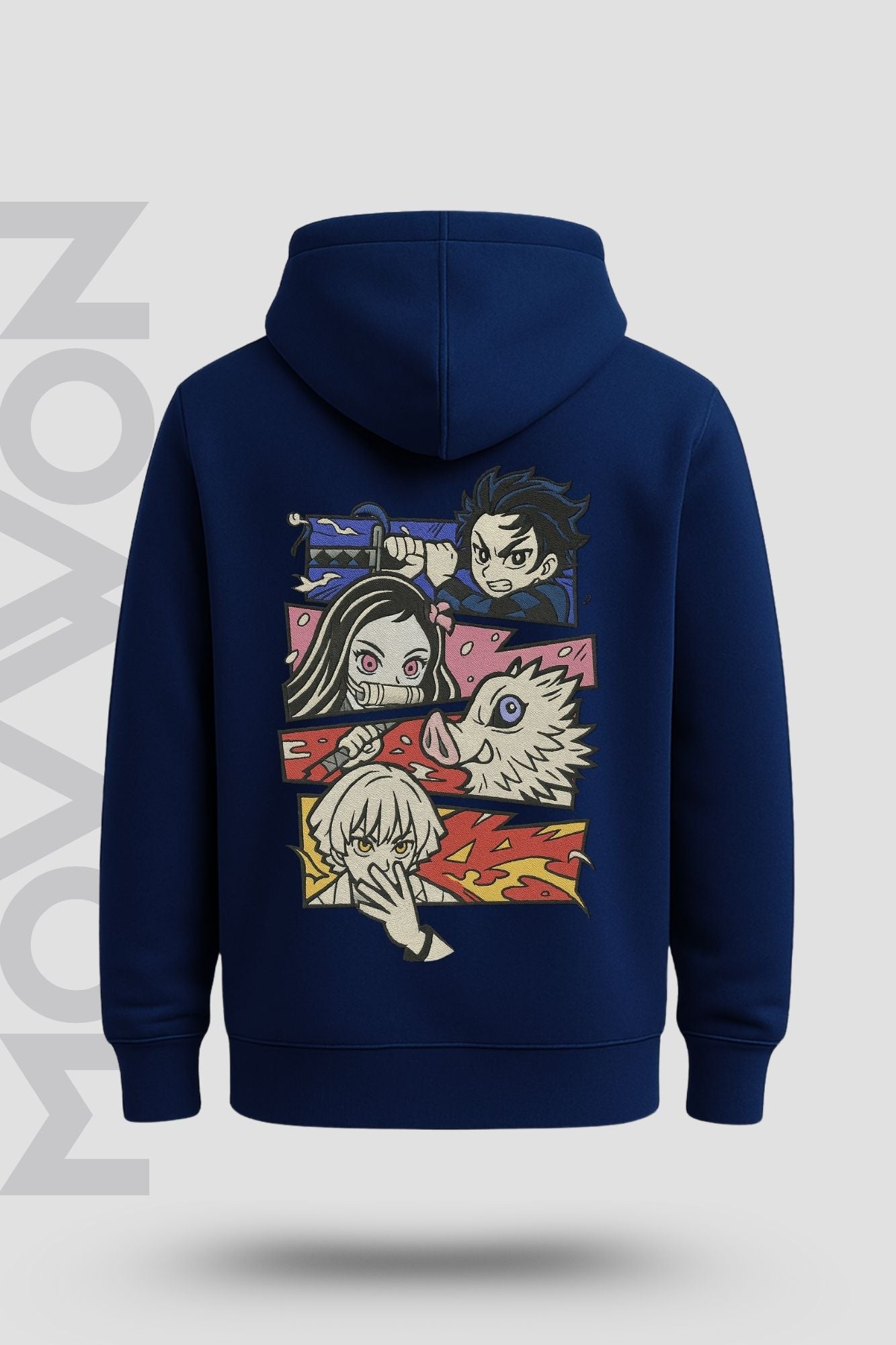 Samurai Panels Relaxed Hoodie Diesel Blue