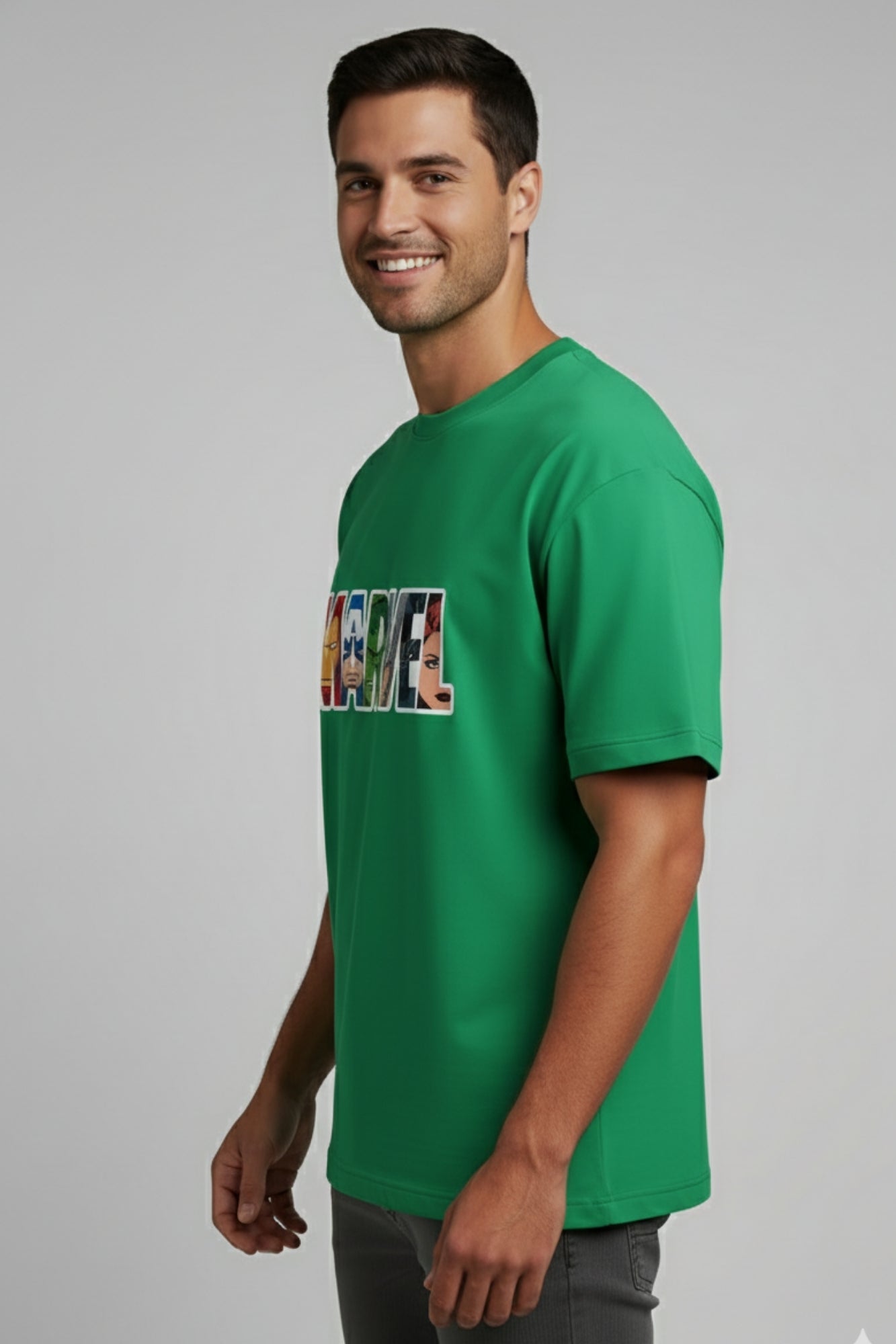 Marvel Oversized T-Shirt - Pista Green