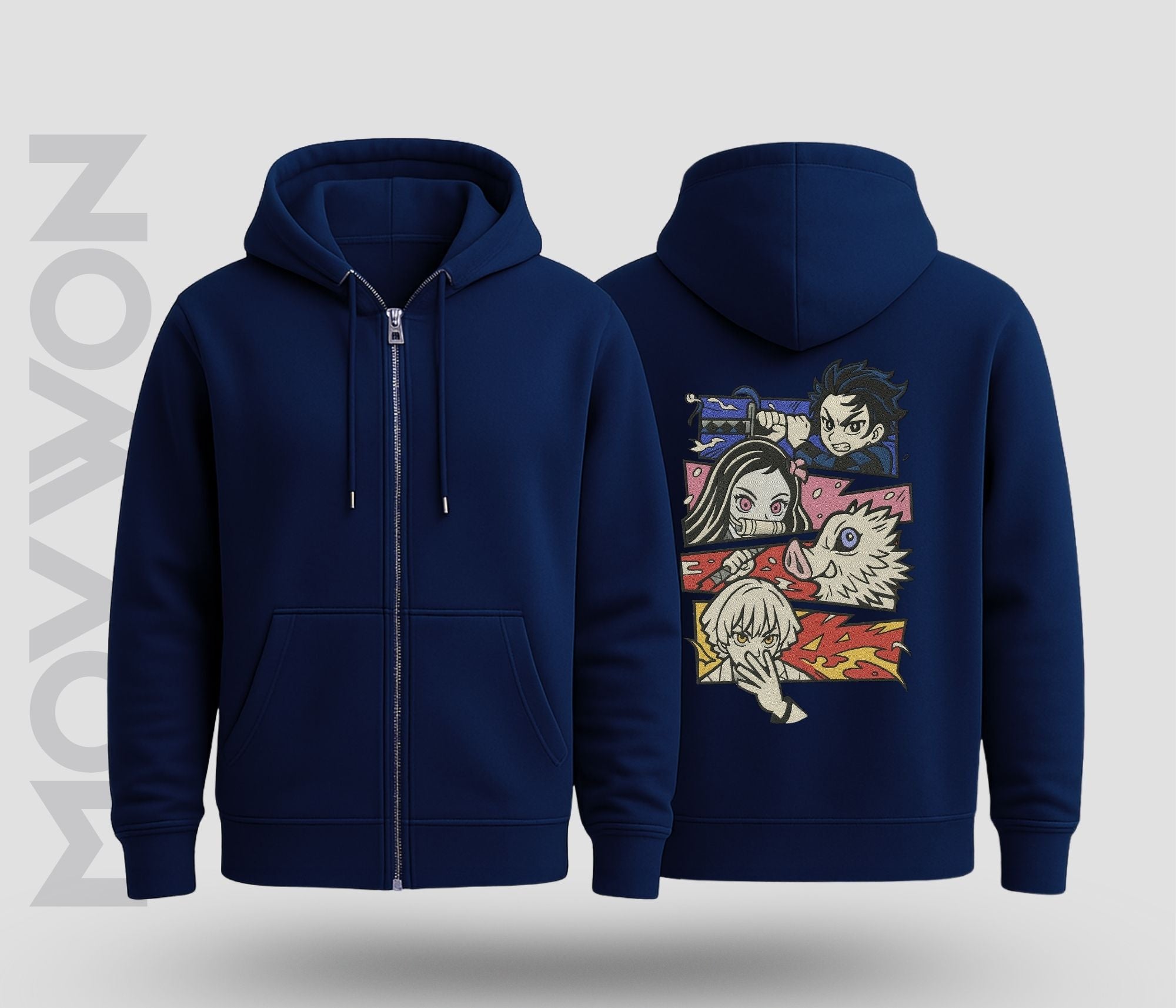 Samurai Panels Relaxed Hoodie Diesel Blue