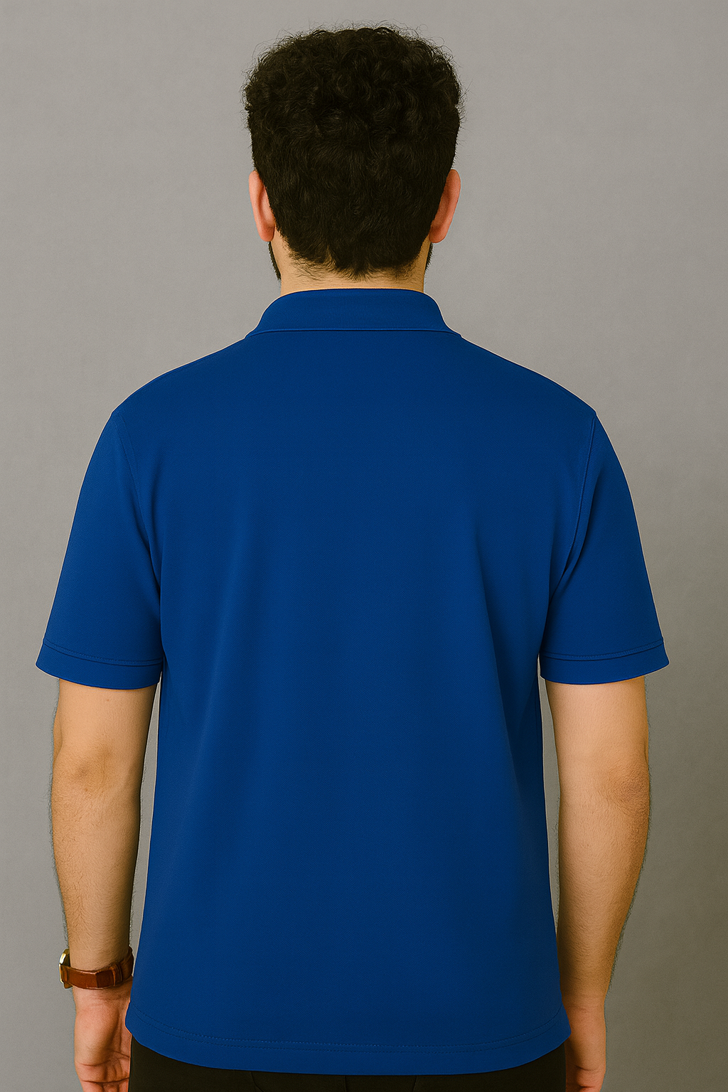 Slim Fit - Royal Blue Collared Polo T-Shirt with pocket