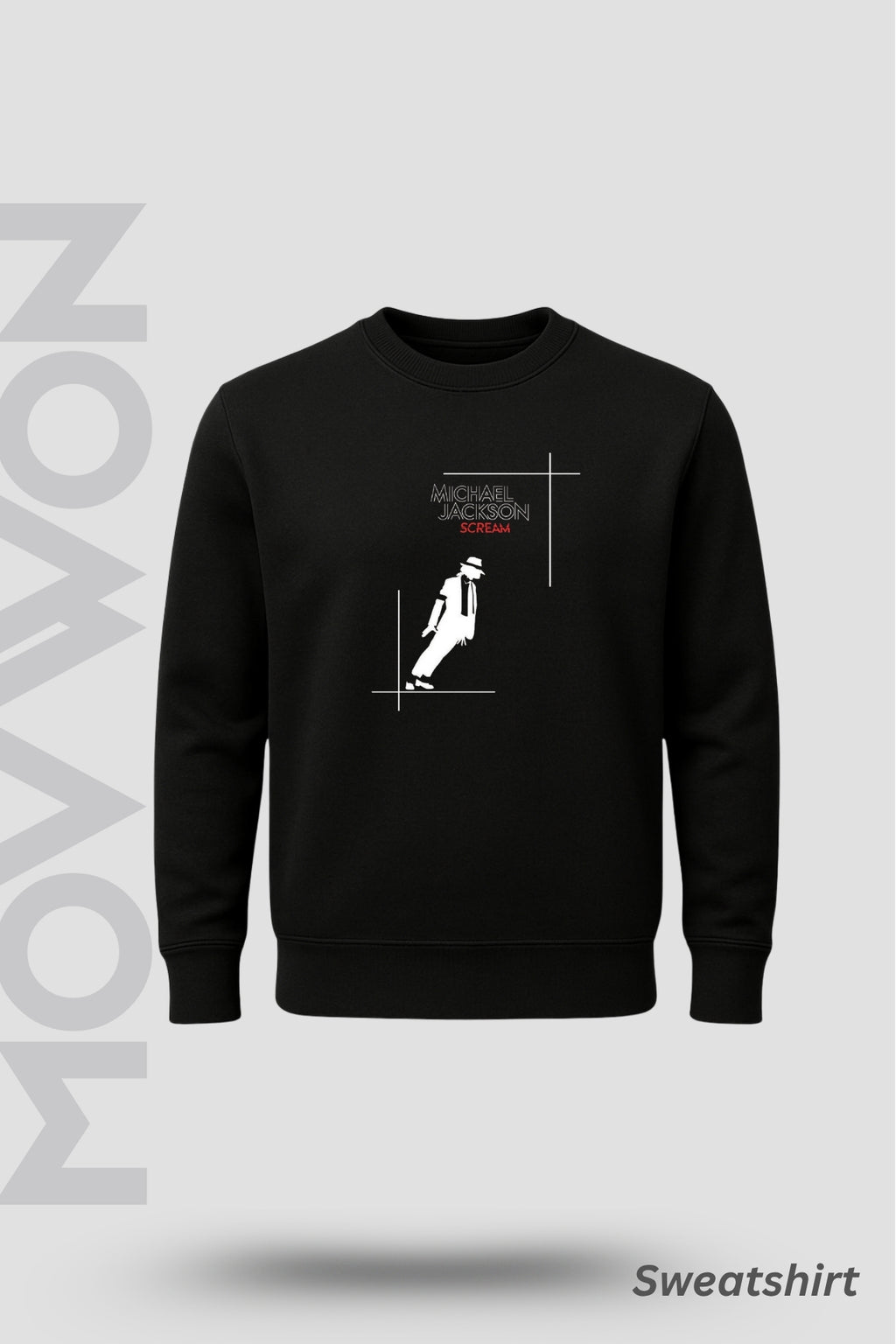 Michael Jackson Solid Sweatshirt - Black Colour