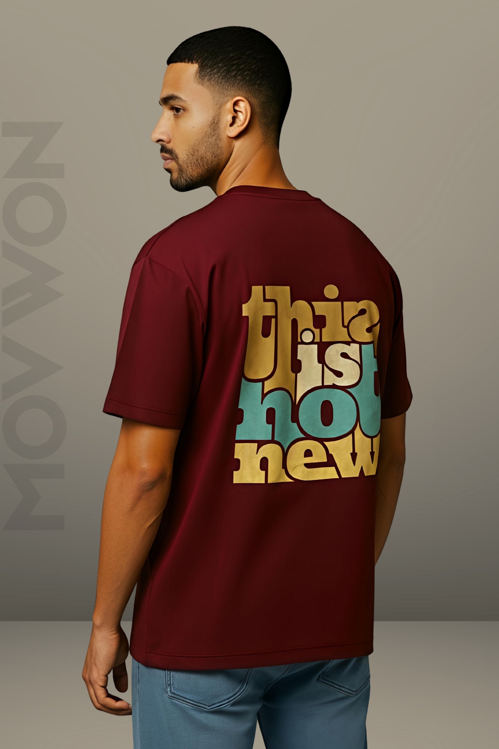 Not New Oversized T-Shirt - Maroon Colour